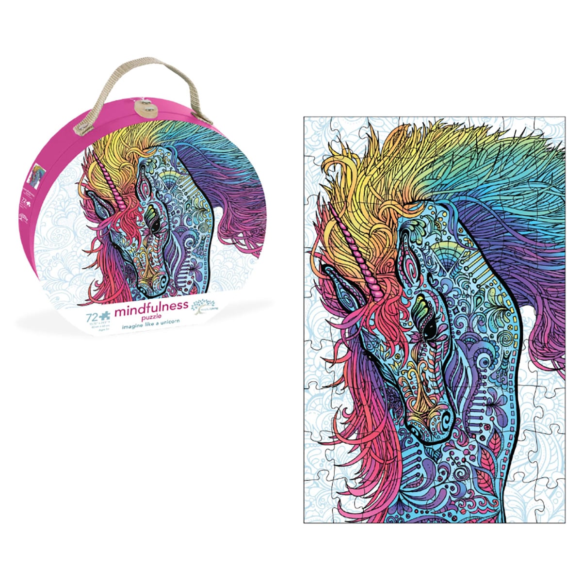 Mindful Living Mindfulness Imagine Like a Unicorn Jigsaw Puzzle Unisex, 5-7 Years
