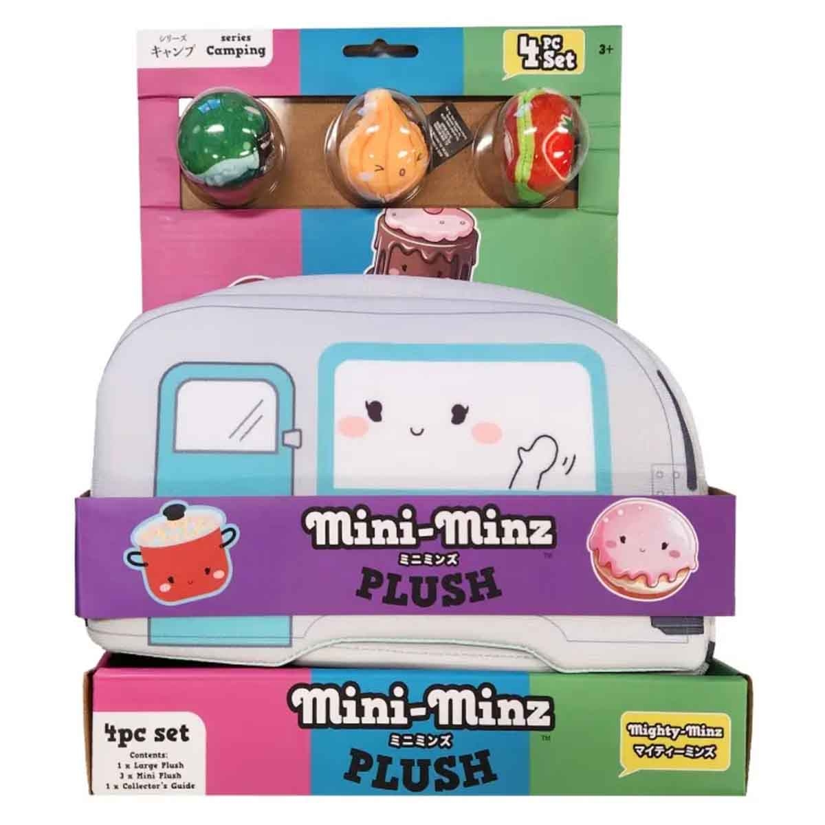 ميني مينز مجموعة دمية محشوة للتخييم مع حاويات للجنسين، 3-4 سنوات