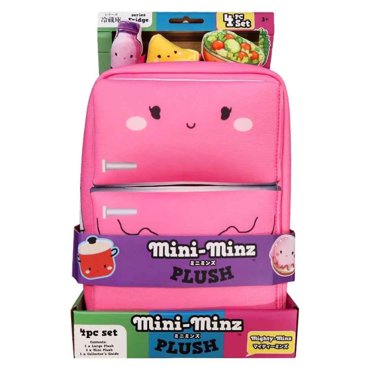 ميني مينز مجموعة دمية محشوة على شكل ثلاجة مع حاويات للجنسين، 3-4 سنوات