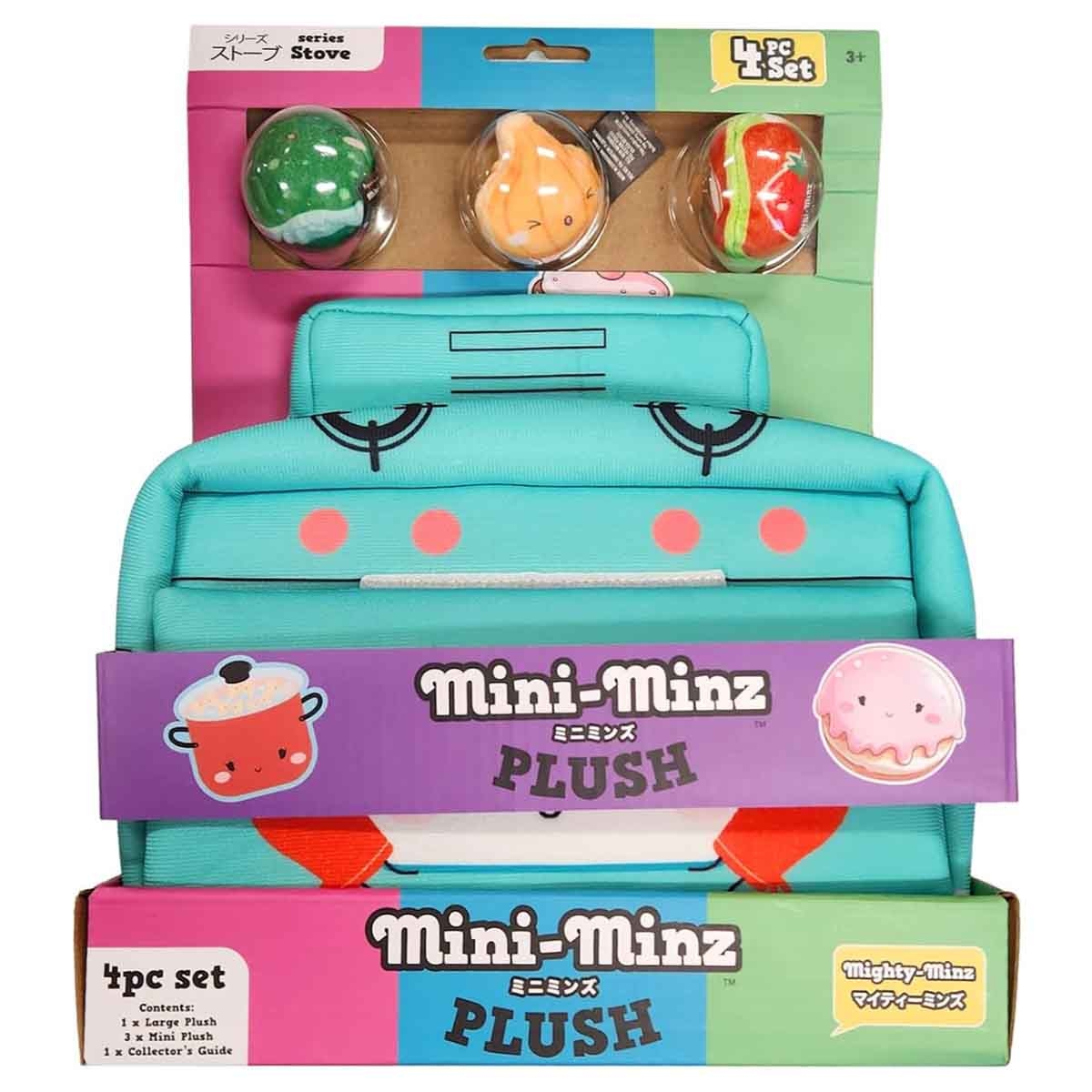 ميني مينز مجموعة دمية محشوة على شكل موقد مع حاويات للجنسين، 3-4 سنوات