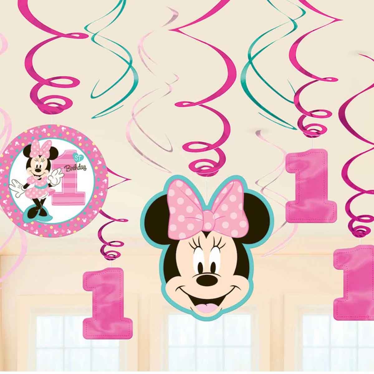 Minnie Mouse Fun To Be One Swirl Decoration Value Pack