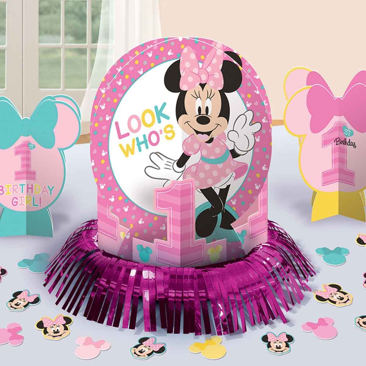 ميني ماوس مجموعة تزيين طاولة عيد ميلاد أول