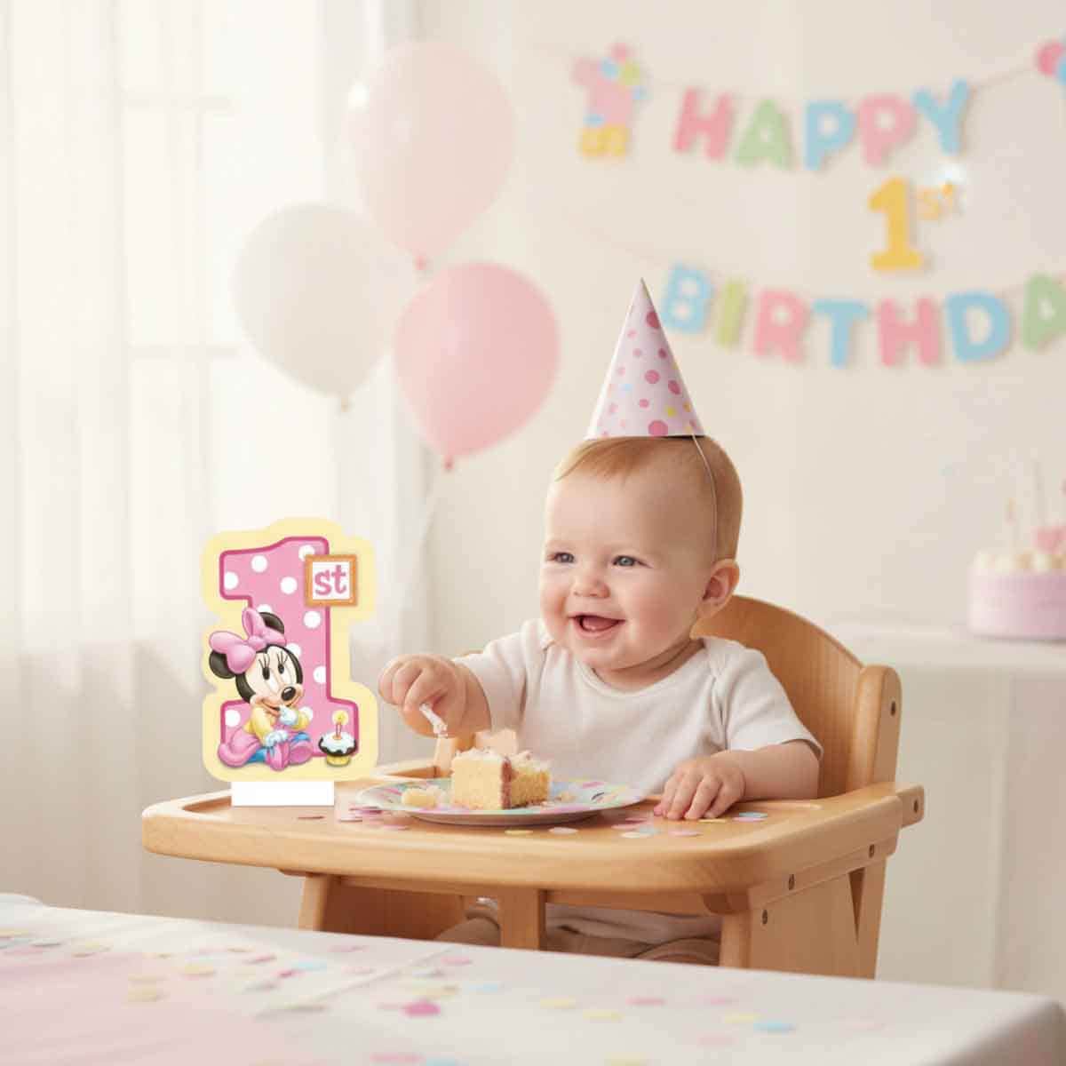 Minnie Mouse 8-Piece 1st Birthday Invitations Set