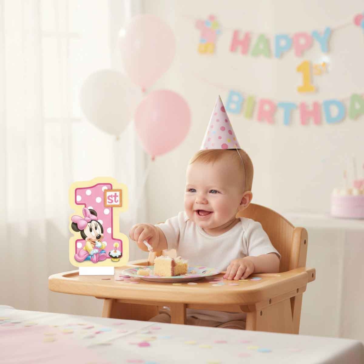 ميني ماوس مجموعة 8-قطع دعوات عيد ميلاد أول