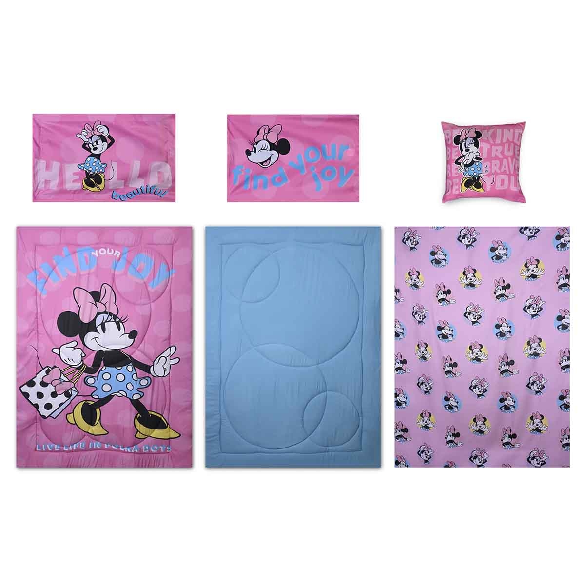 Minnie Mouse 5-Piece BnB Brushed Microfiber with Polyester Shell Comforter Set