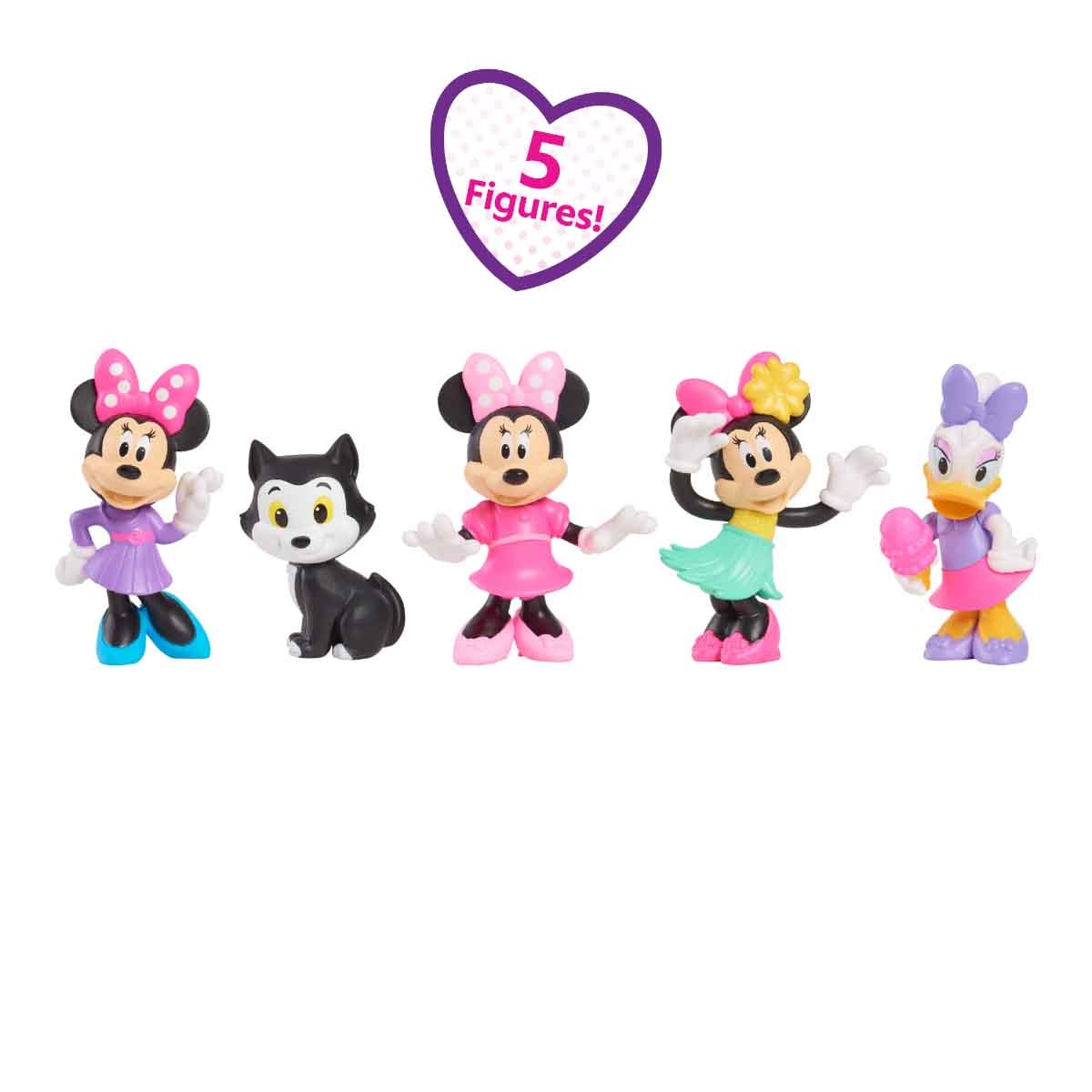 Minnie Mouse 5-Piece Mini Figure Set Girls, 3-4 Years