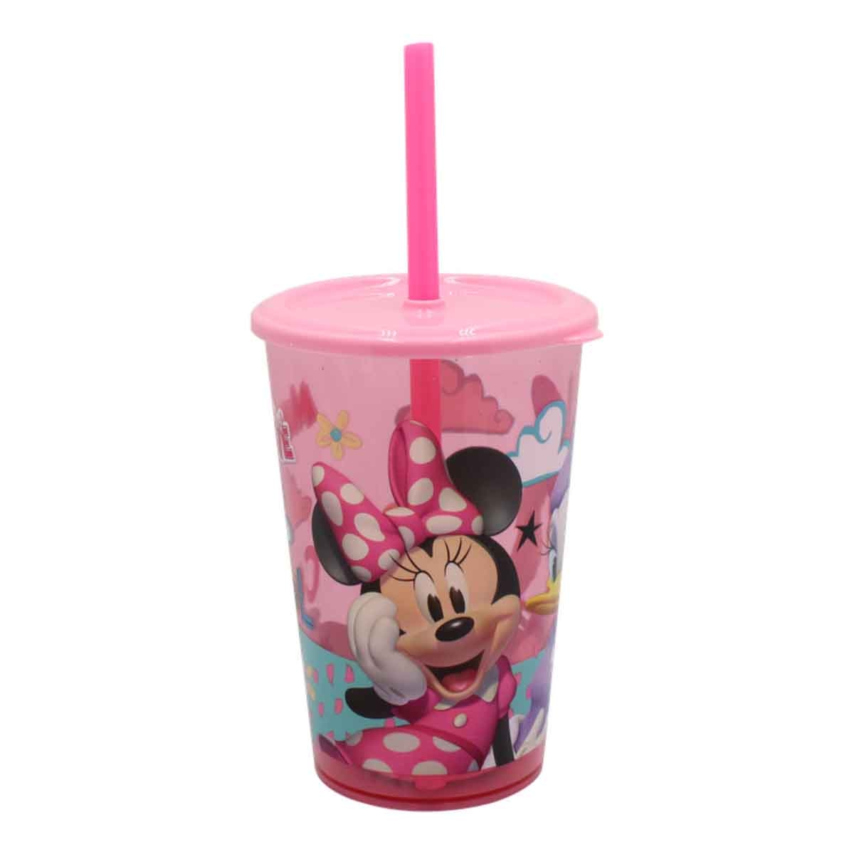 ميني ماوس كوب شفاف قابل لإعادة الاستخدام وخفيف الوزن مع شفاطة