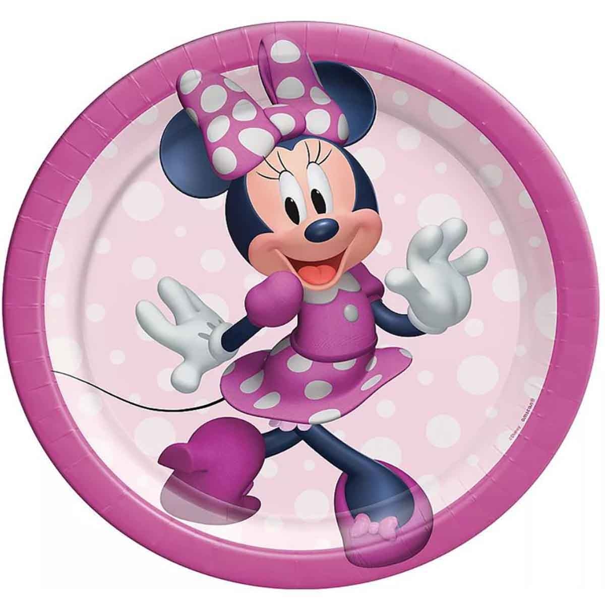 ميني ماوس مجموعة 8-قطع أطباق مربعة 7 انش دائم