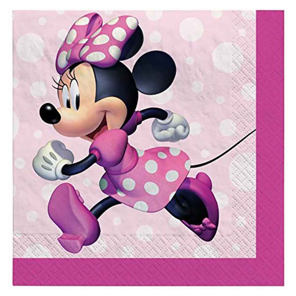 ميني ماوس مجموعة 16-قطعة مناديل مشروبات دائم