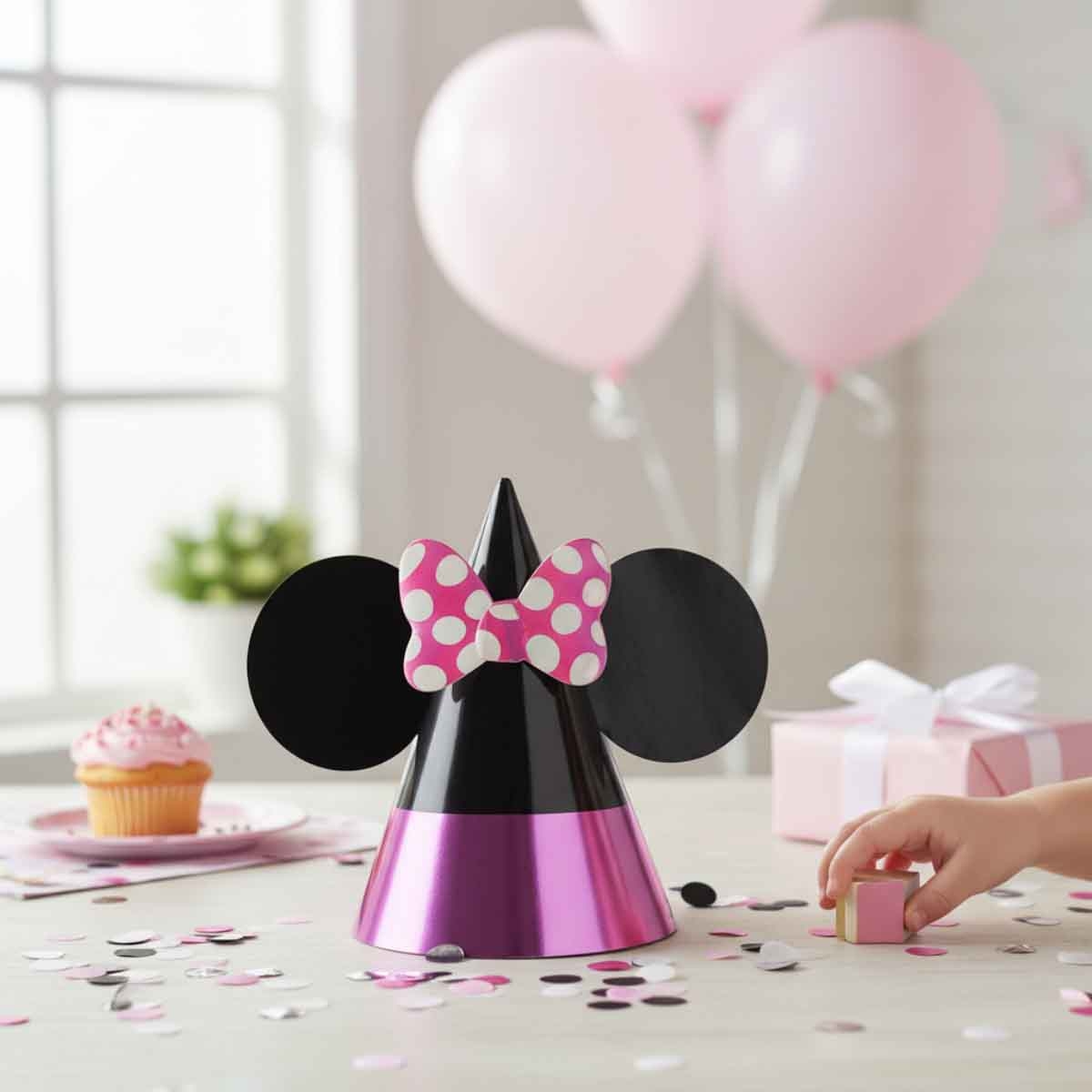 Minnie Mouse 8-Piece Forever Paper Cone Hat Set