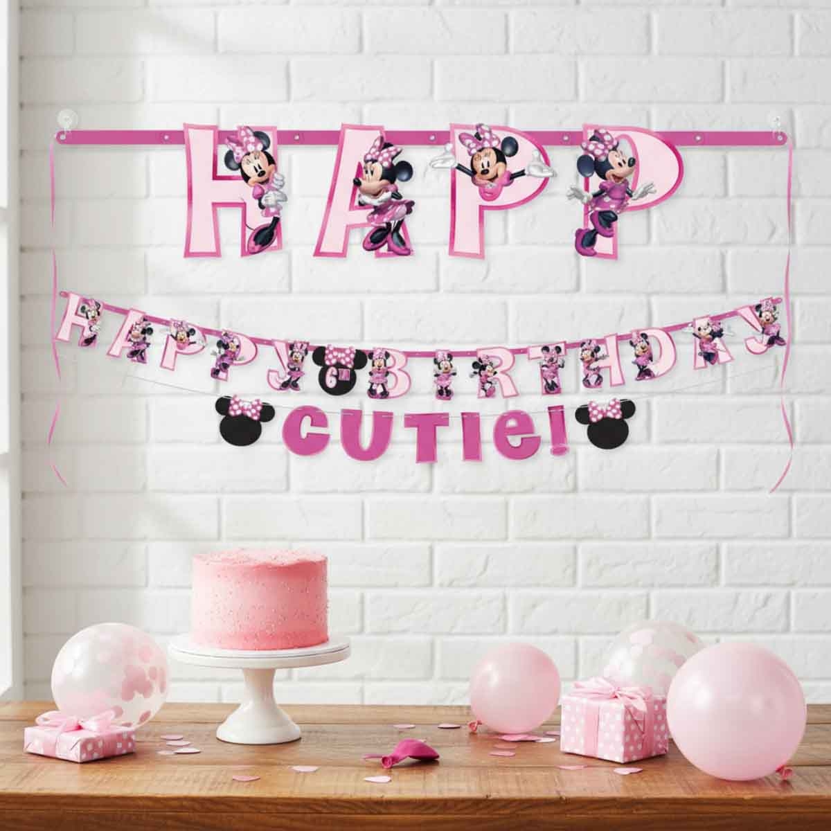 ميني ماوس مجموعة لافتة أحرف دائم