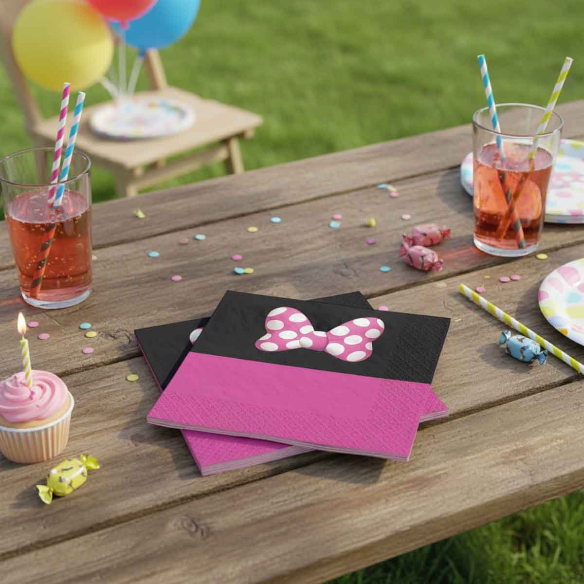 Minnie Mouse 16-Piece Forever Lunch Napkin Set