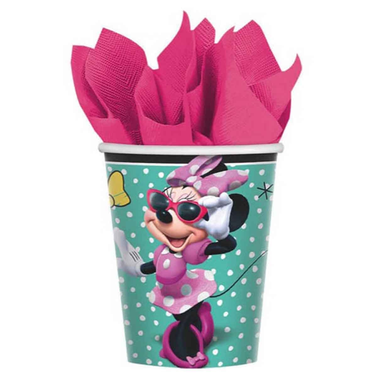 Minnie Mouse 8-Piece 9oz Happy Helper Paper Cup Set