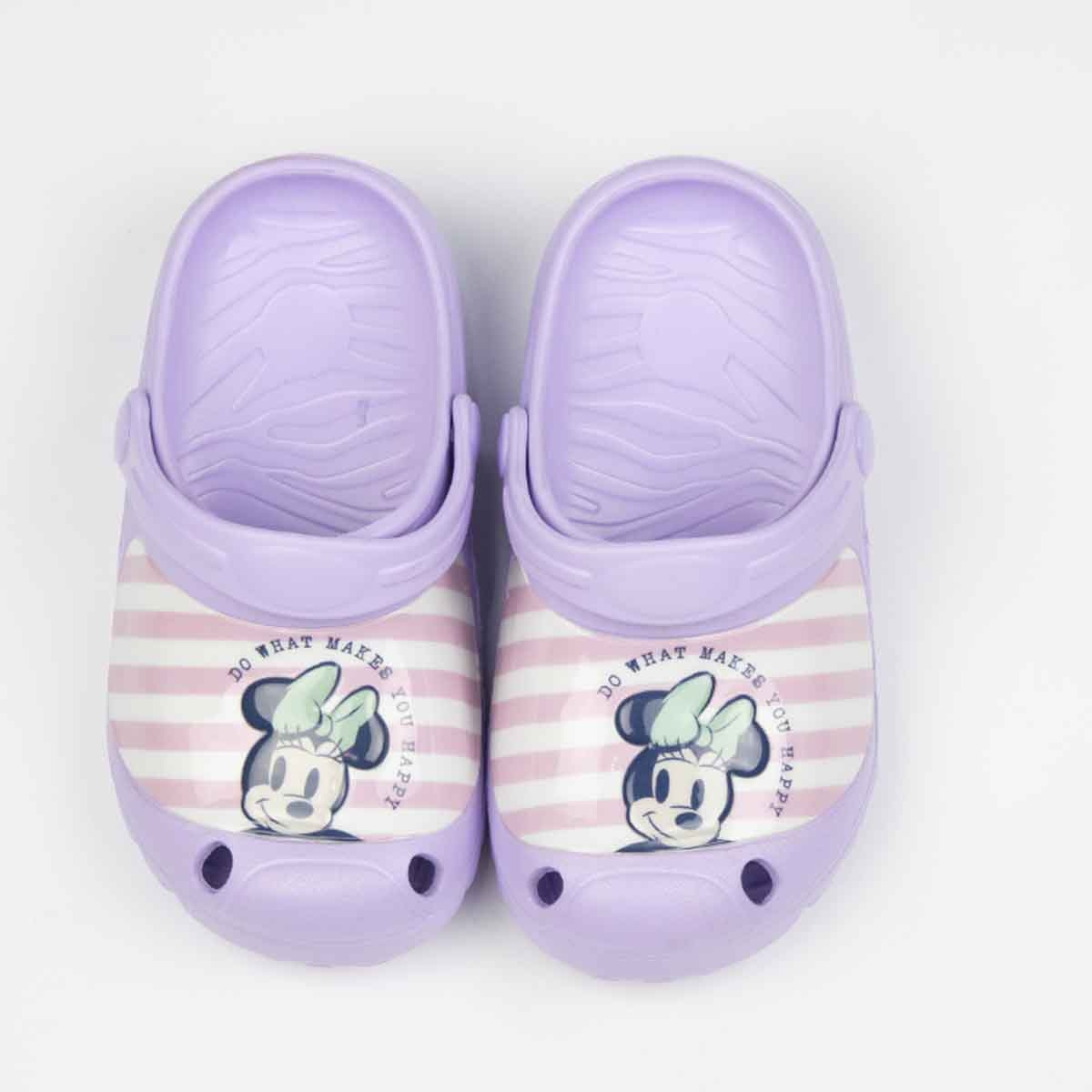 Minnie Mouse EU Purple Lightweight & Comfortable Slip-On Sandals Kids Klogs Girls