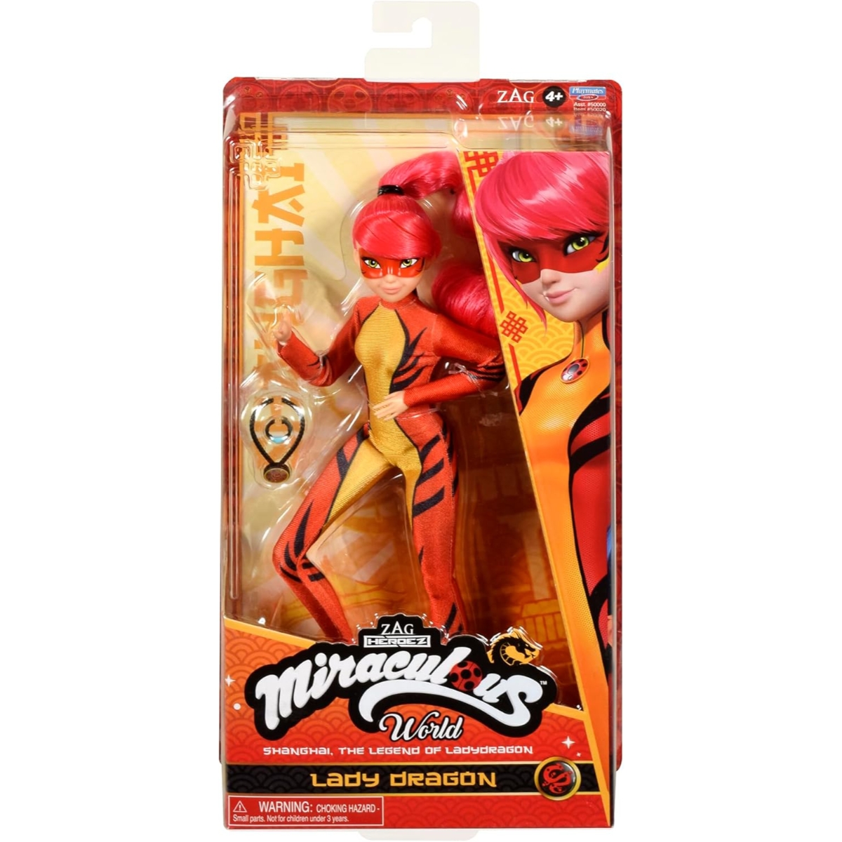 Miraculous 10.5" Zag Heroes Lady Dragon Fashion Doll Girls, 5-7 Years