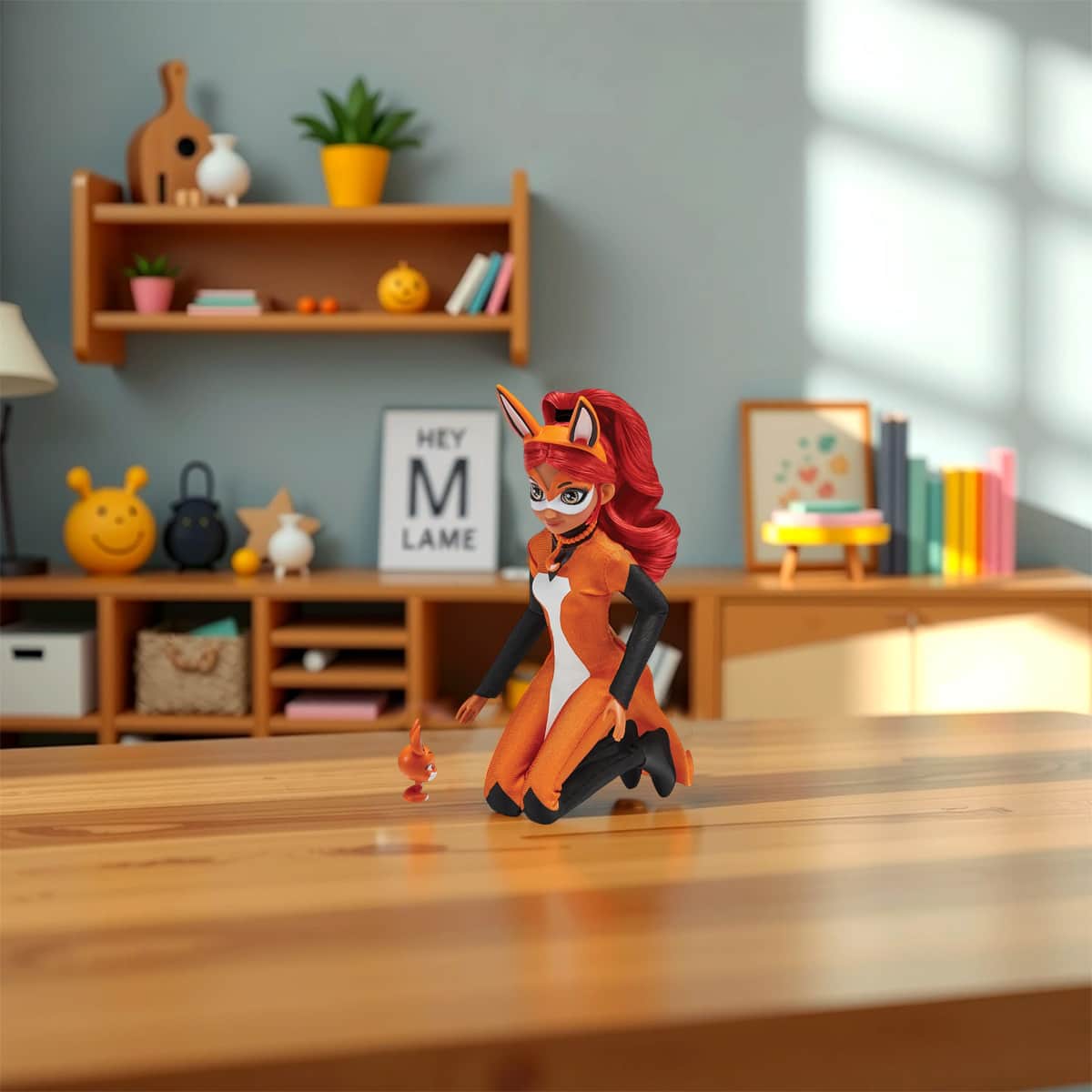 Miraculous 10.5" Zag Heroes Rena Rouge Fashion Doll Girls, 5-7 Years