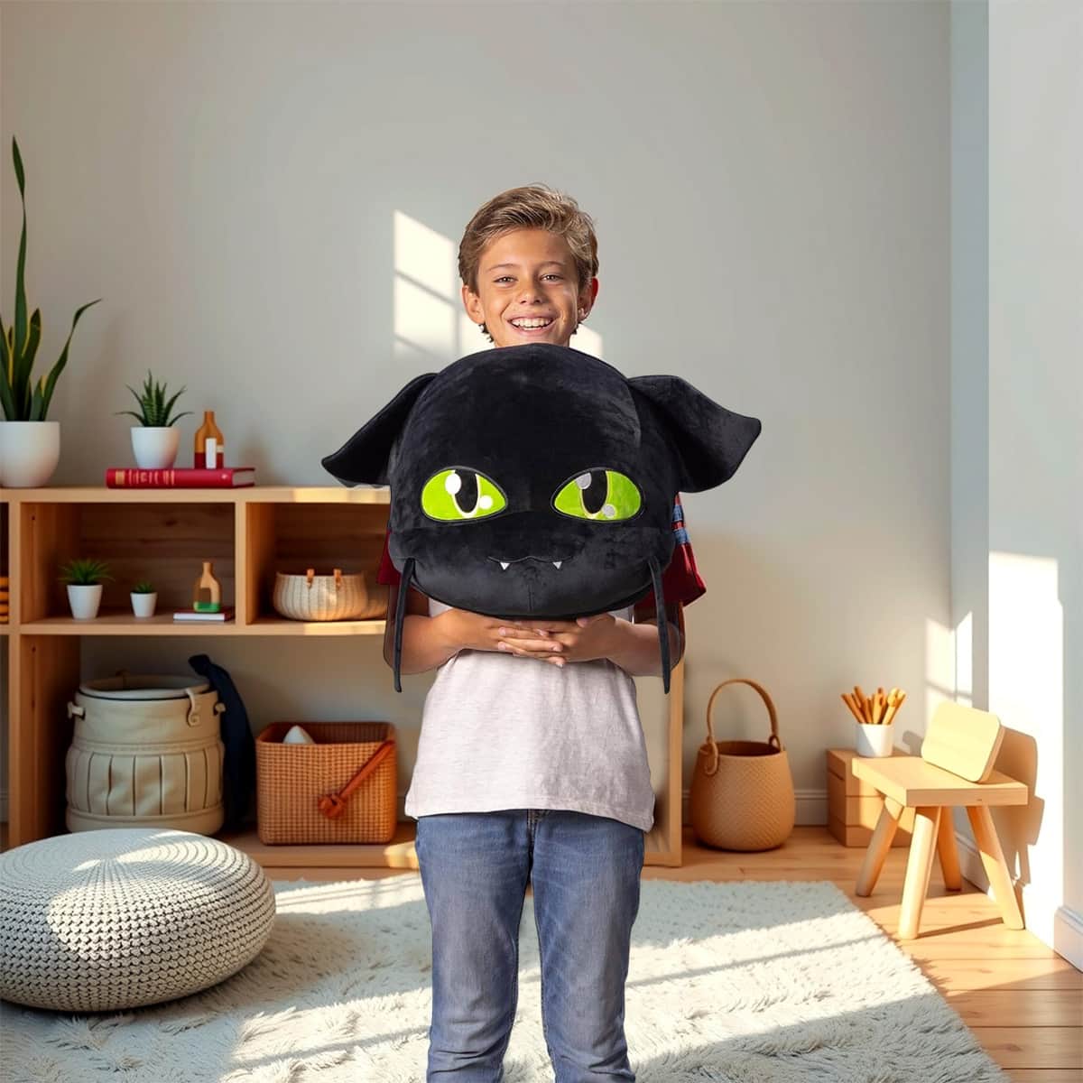 Miraculous 14.8" Plagg Huggie Hideaway Plush Pillow Girls, 3-4 Years