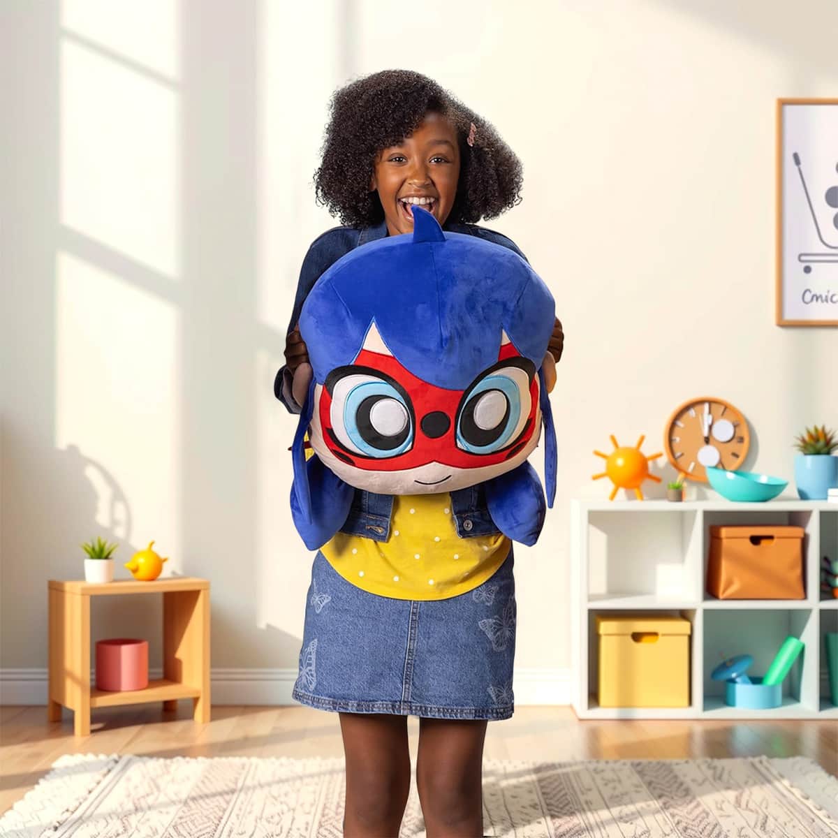 Miraculous 15.1" Kwami Ladybug Plush Pillow Girls, 3-4 Years