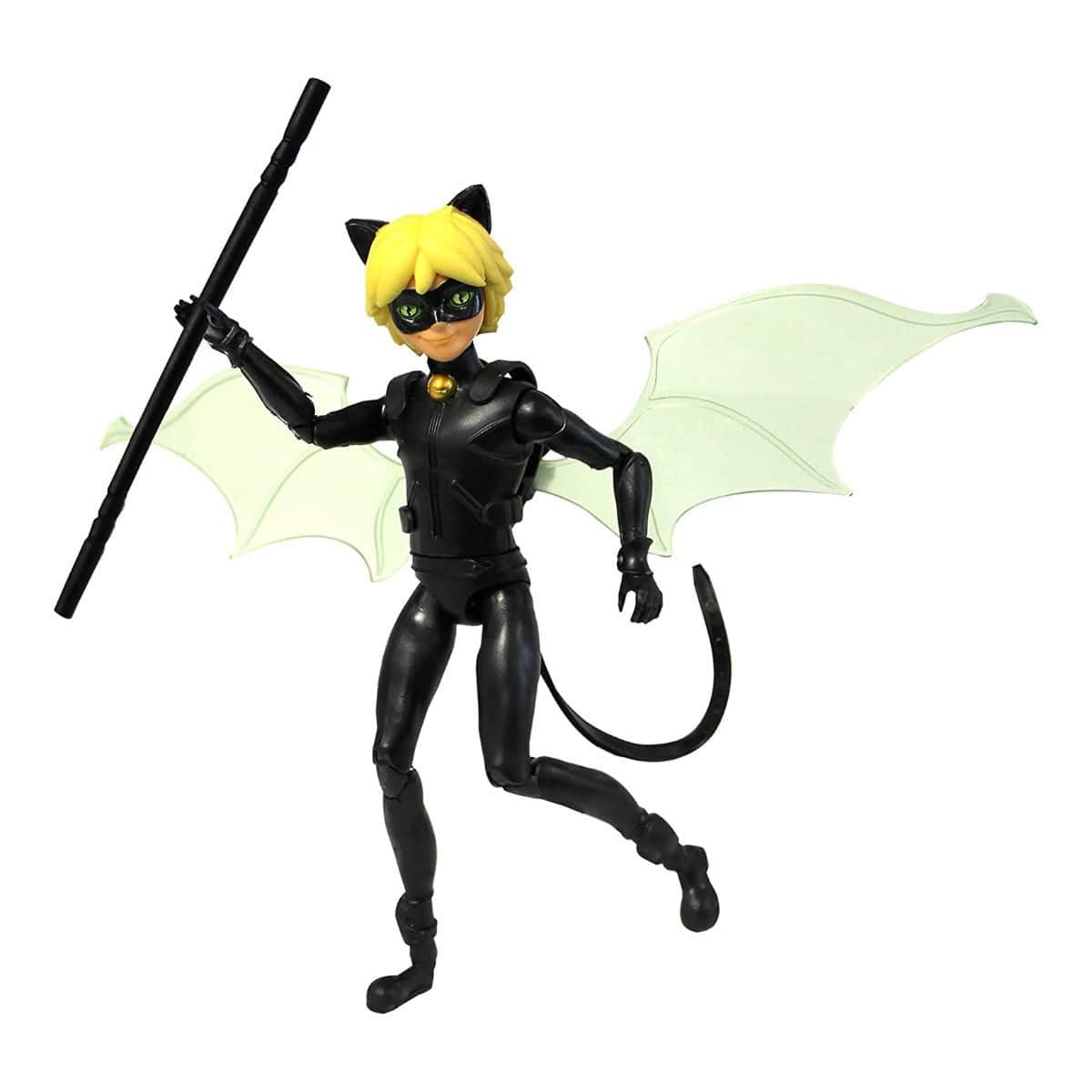Miraculous 4.7" Cat Noir Battle Wings Fashion Doll Girls, 5-7 Years