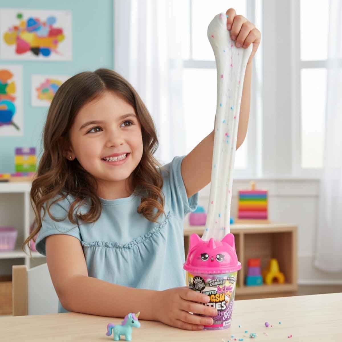 Miraculous Birthday Cake Slime Kit with Zuru Rainbocorn Flasheez & Compound Kings Bingsu Slime Bundle Pack Girls, 5-7 Years