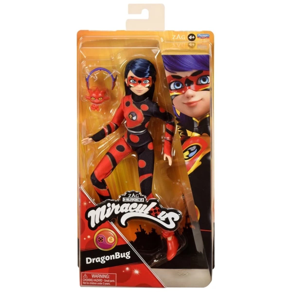 Miraculous Dragon Bug Fashion Doll with Fluff Girls, 5-6 Years