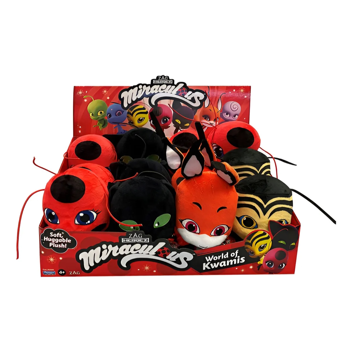 Miraculous Heroes World of Kwamis Assorted Animal Basic Plush Figure Unisex, 5-7 Years