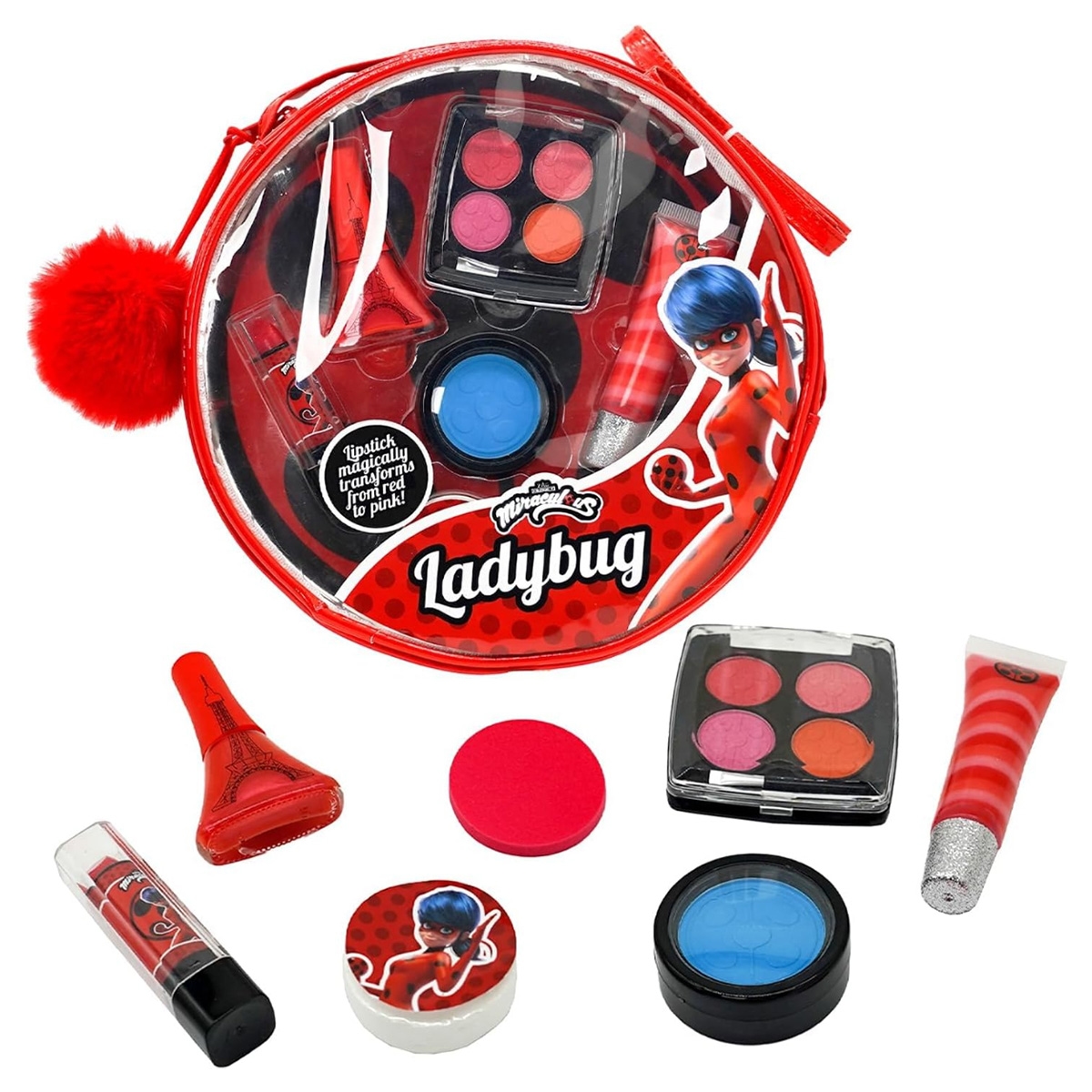 Miraculous Ladybug 10-in-1 Cosmetics Set Girls, 3-4 Years