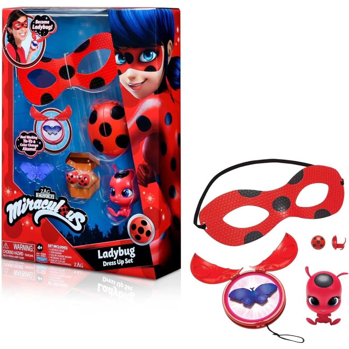 Miraculous Ladybug Heroez Role Play Dress Up Set Girls, 5-6 Years
