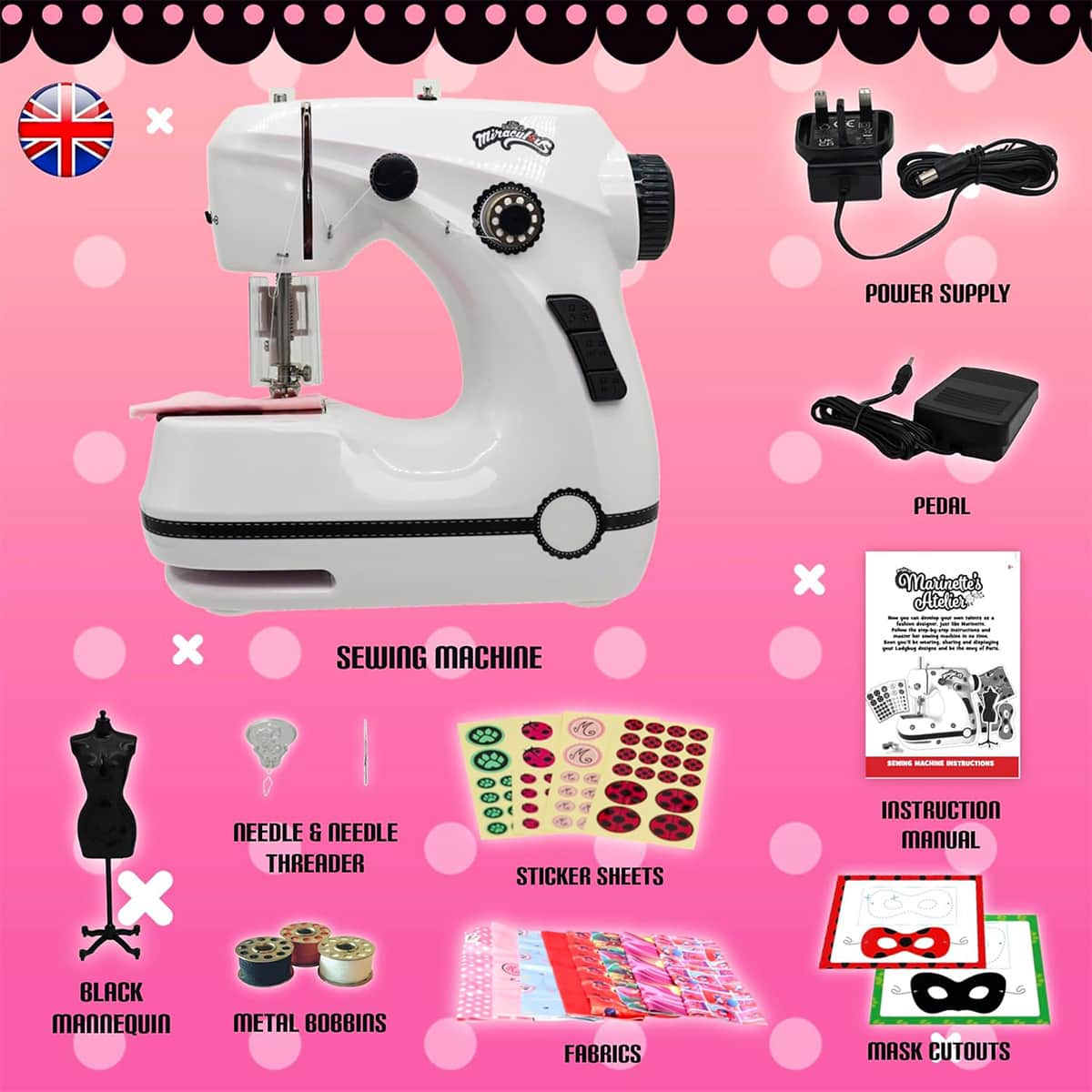 Miraculous Little Sewing Machine Girls, 8-10 Years