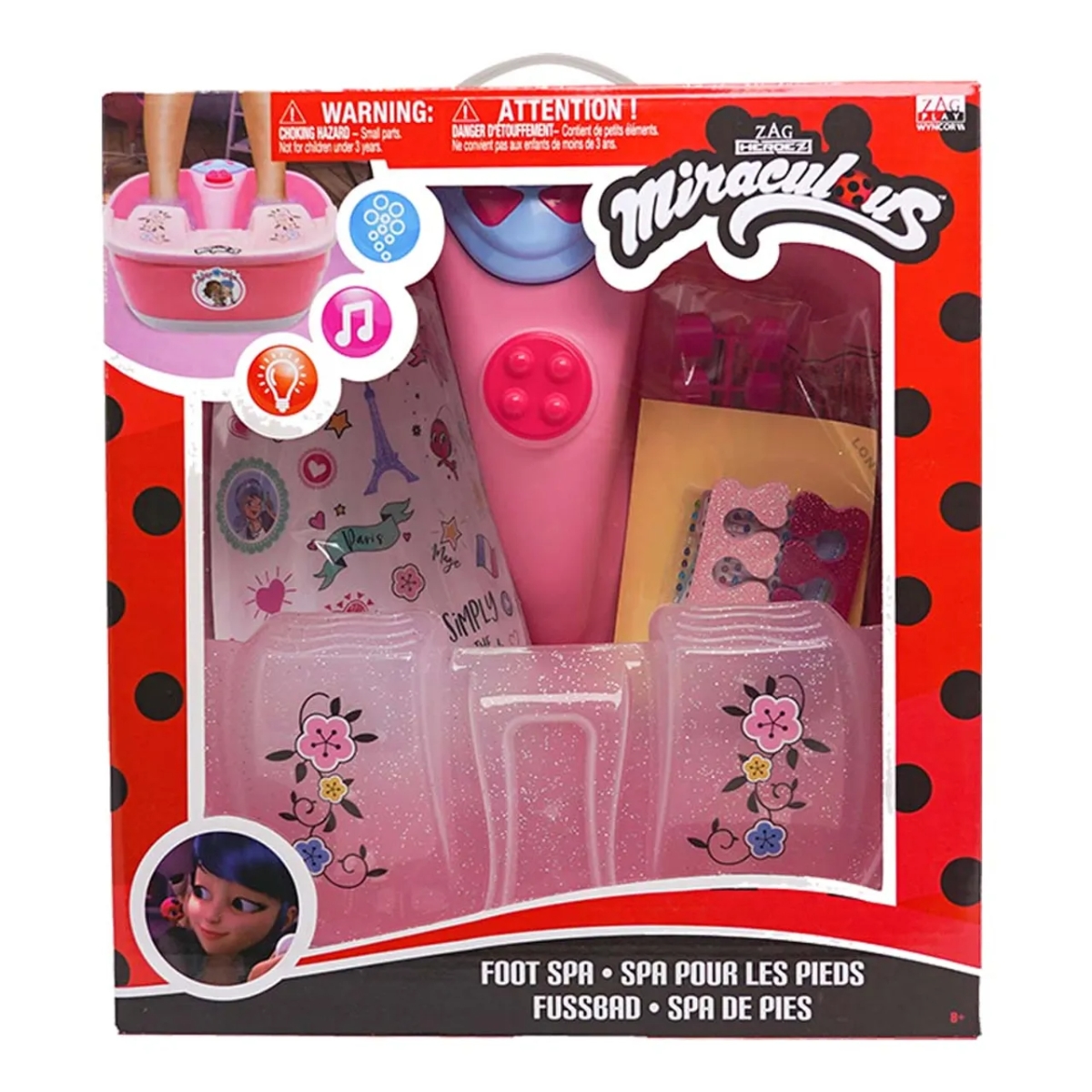 Miraculous Marinette Foot Spa Girls, 8-10 Years