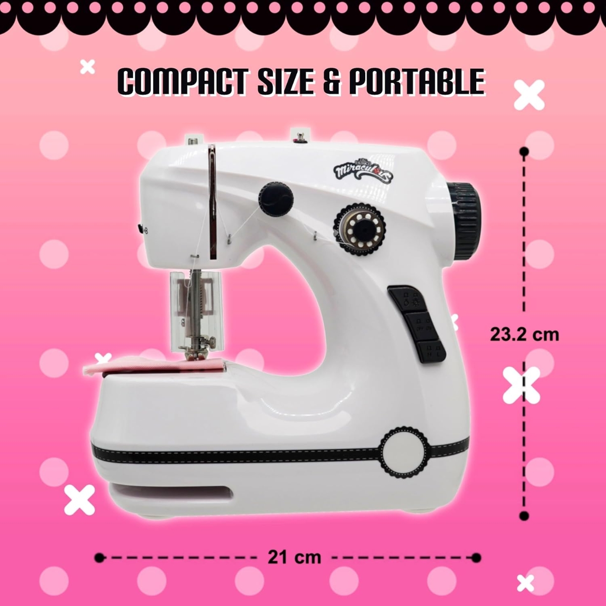 Miraculous Marinette Mini Sewing Machine Girls, 5-7 Years