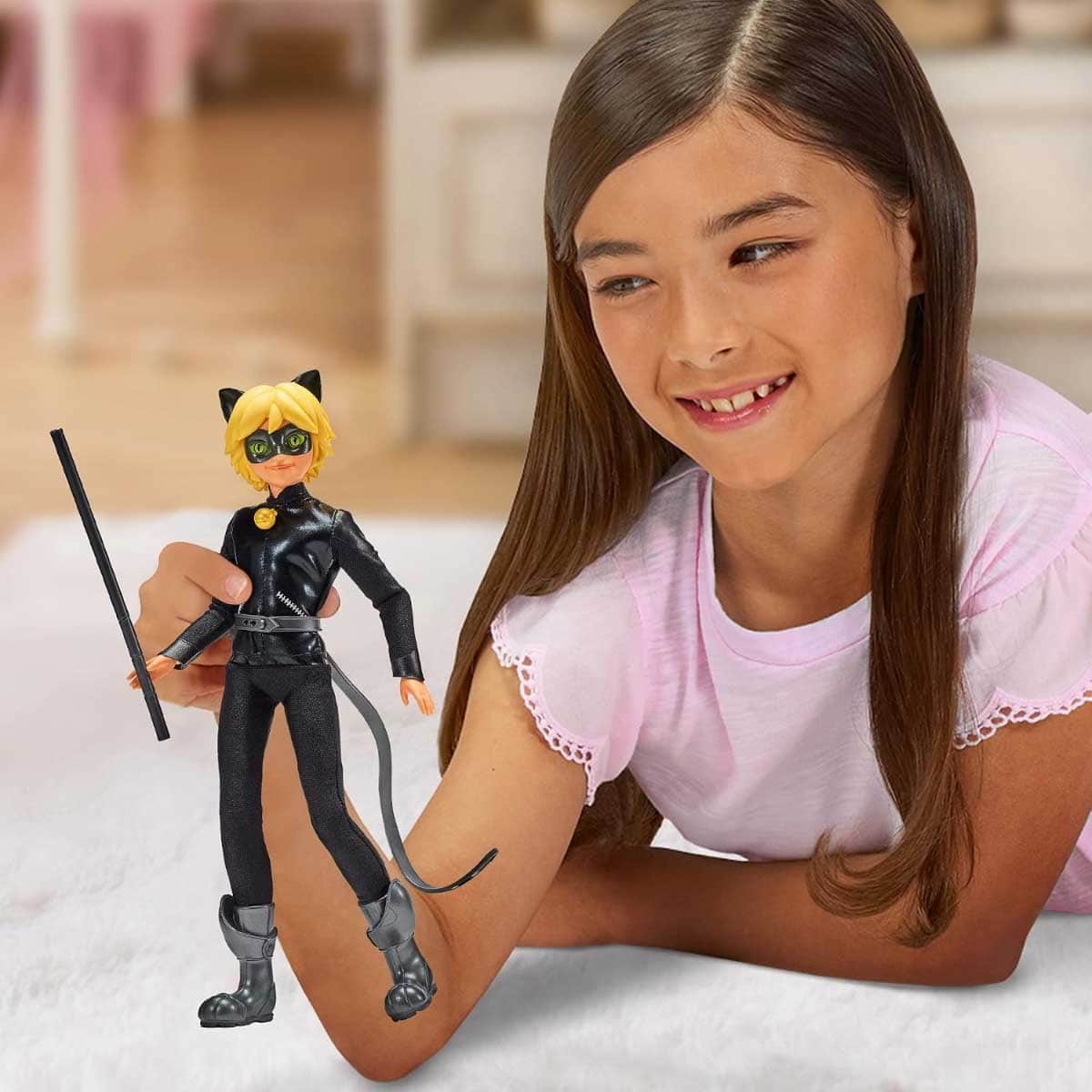 Miraculous Movie Cat Noir Fashion Doll Unisex, 5-6 Years