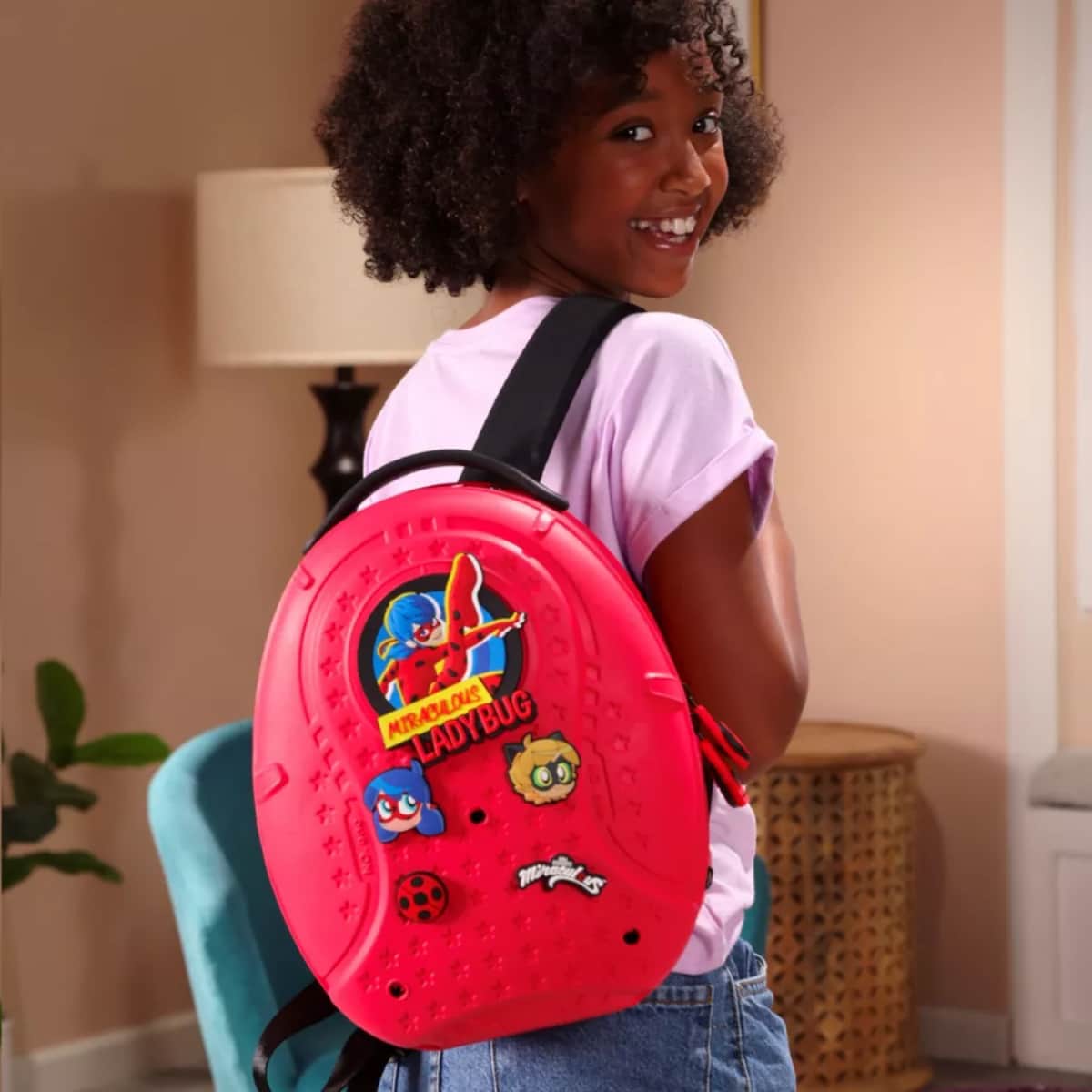 Miraculous Pop n' Swop Ladybug Backpack Girls, 3-4 Years