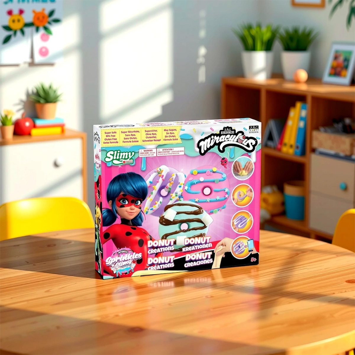 Miraculous Sprinkles n' Slimy Donuts Creations Slime Kit Girls, 5-7 Years