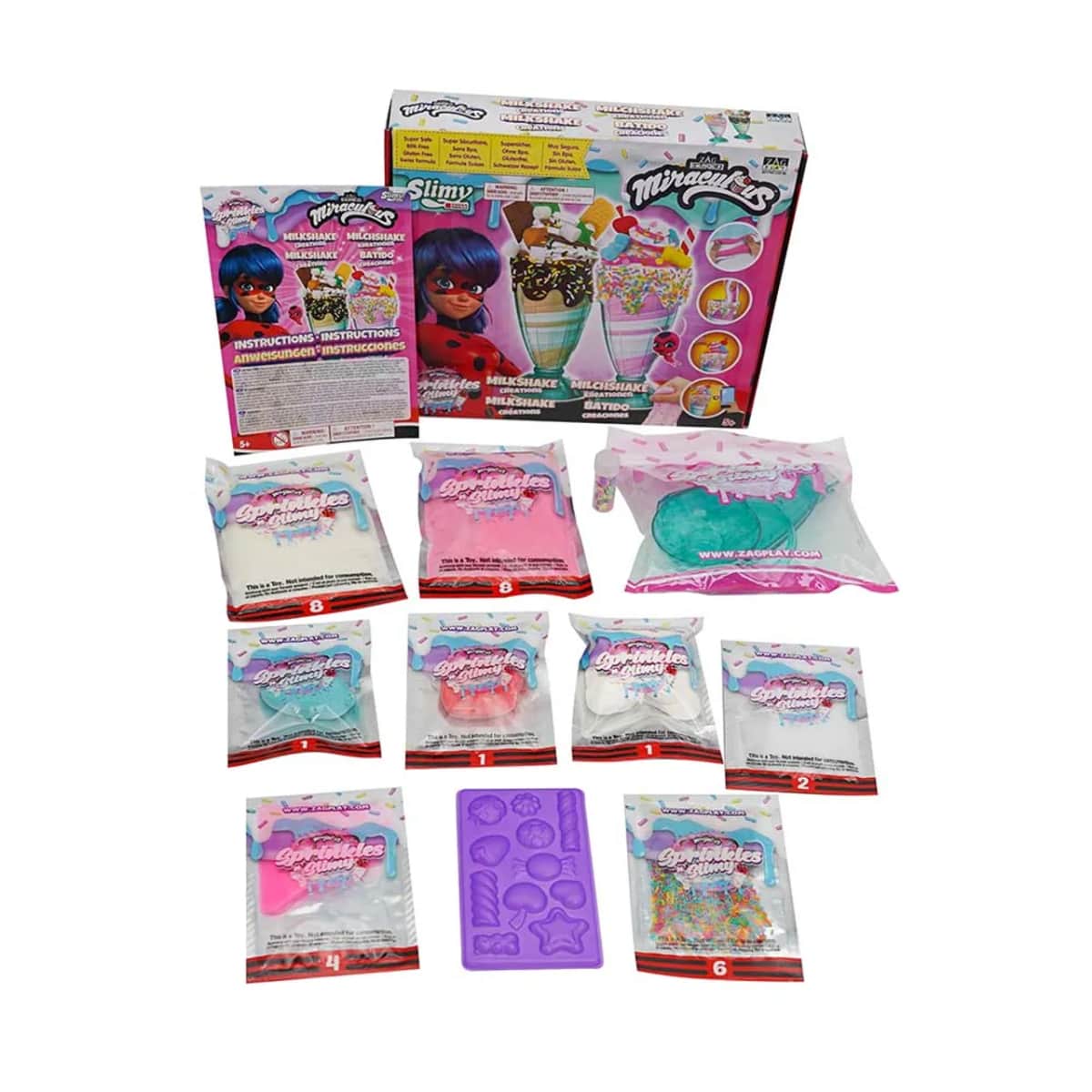 Miraculous Sprinkles n' Slimy Milkshake Creations Slime Kit Girls, 5-7 Years