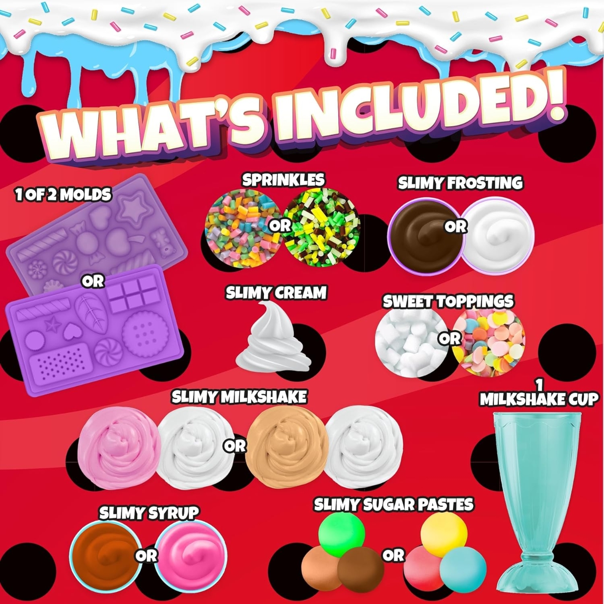 ميراكولوس مجموعة سلايم ميلك شيك للبنات، 5-7 سنوات