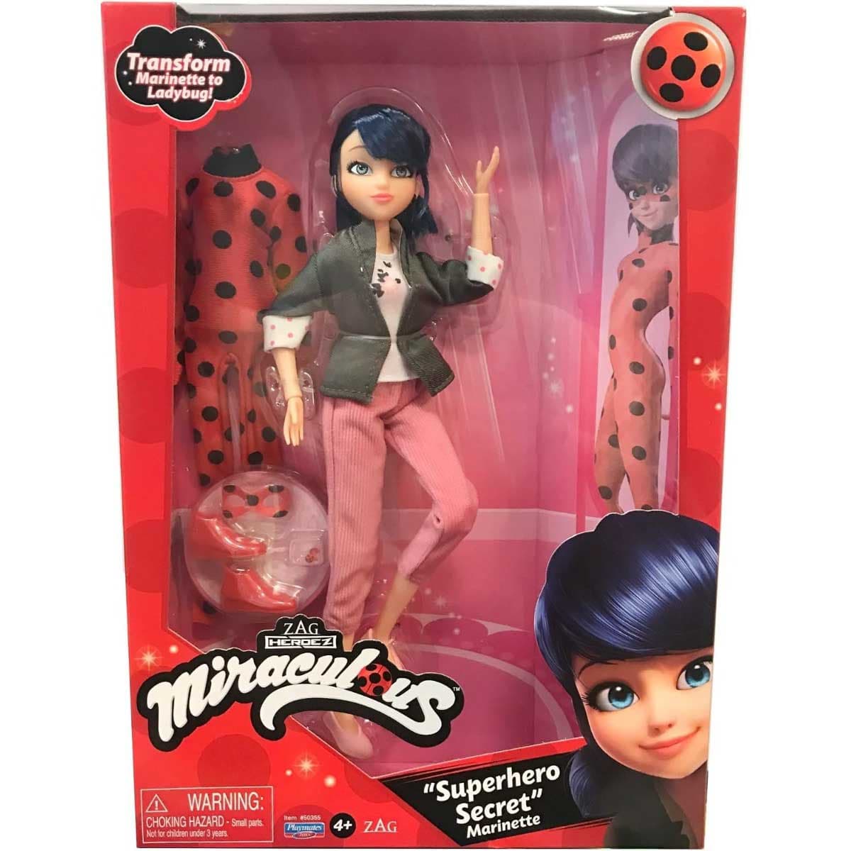 Miraculous Superhero Secret Marinette Fashion Doll Girls, 5-6 Years