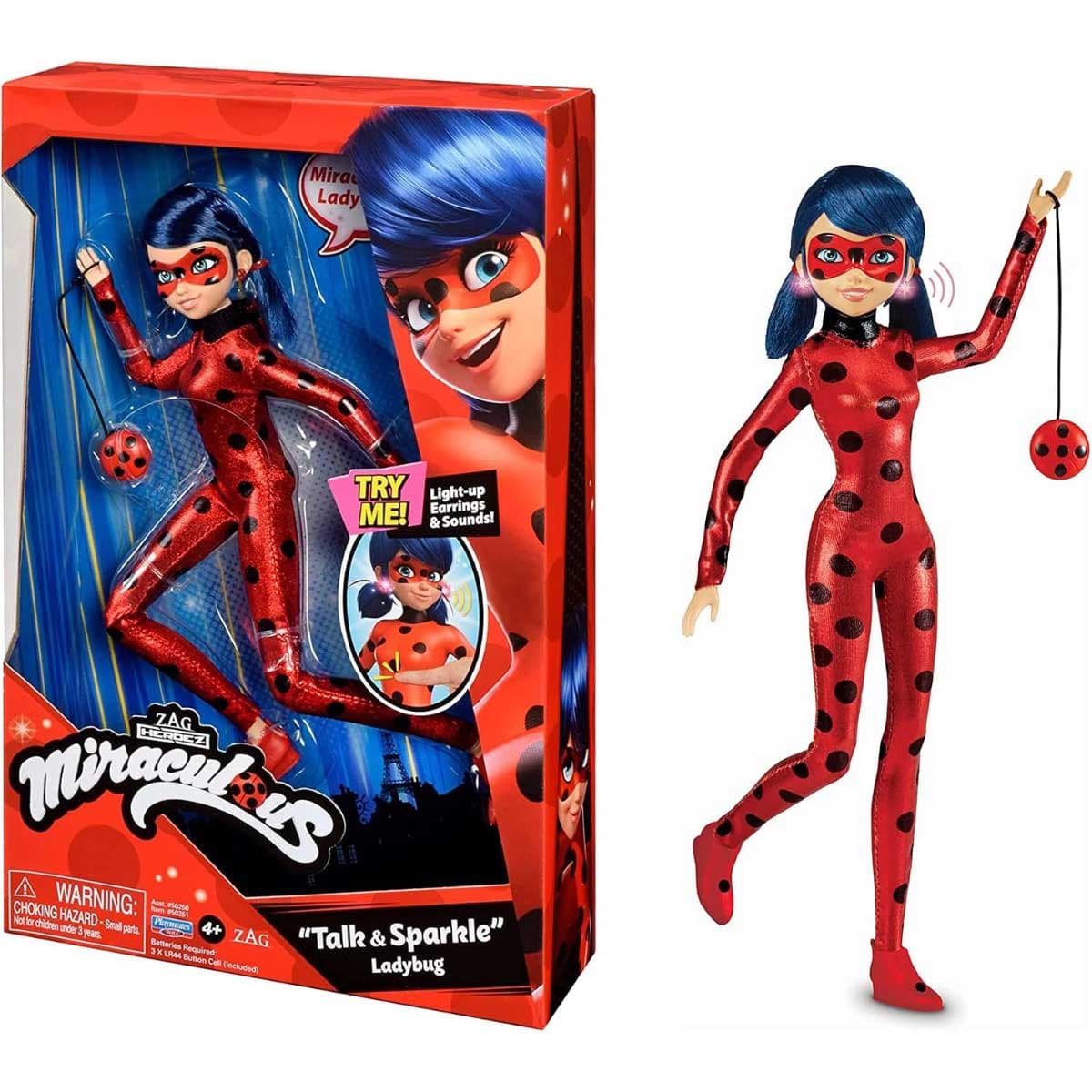 Miraculous Talk & Sparkle Ladybug Feature Doll Girls, 5-6 Years