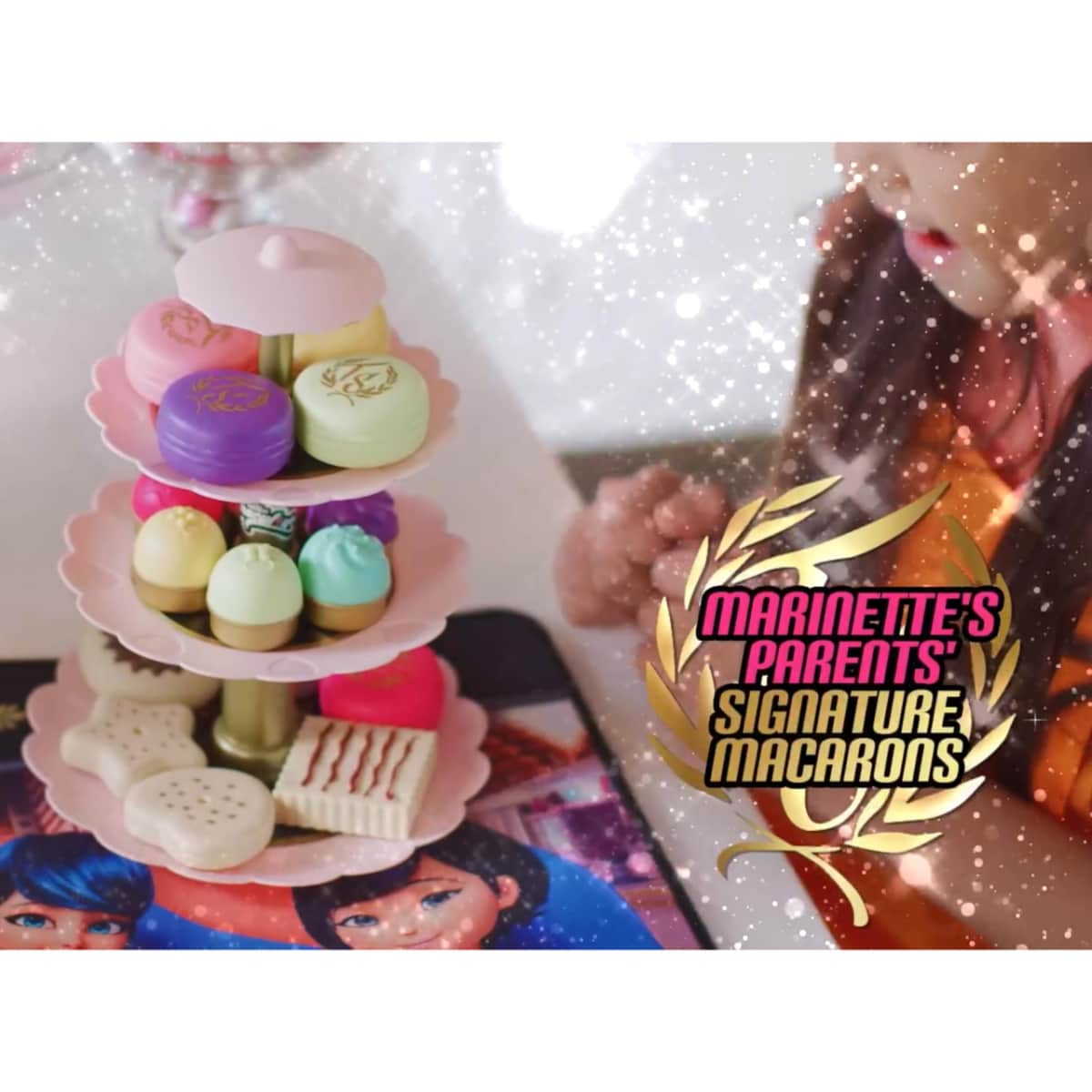 Miraculous Tom & Sabine Macaron Stand Girls, 3-4 Years