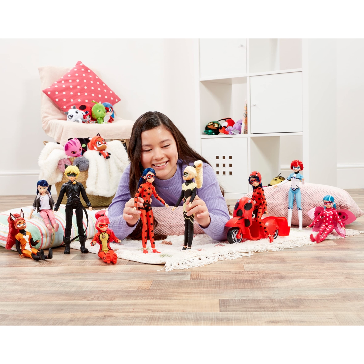 Miraculous Zag Heroes Fashion Doll Giftset Girls, 5-7 Years, Pack of 4