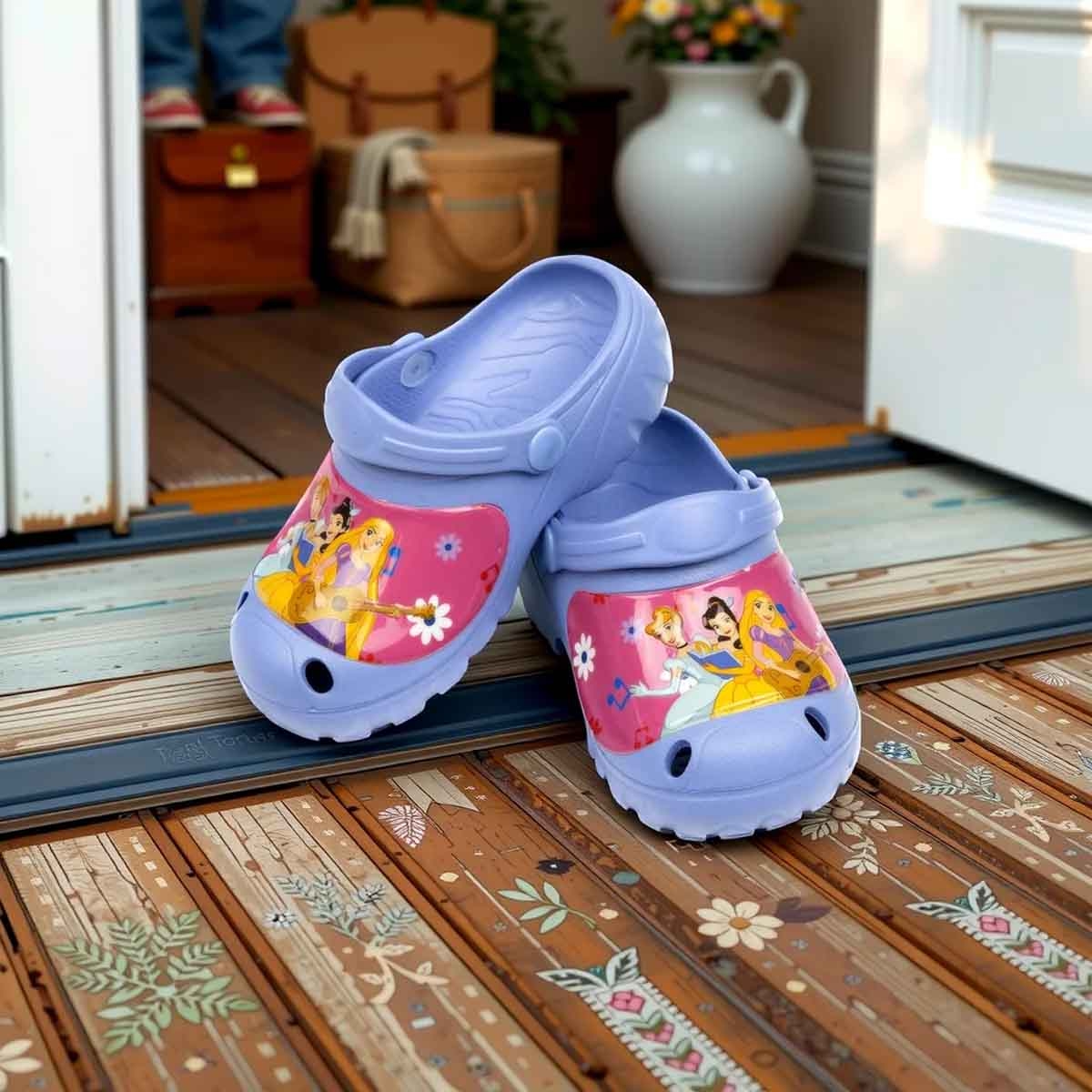 Mix Princess EU Light Purple Stylish & Comfy Slip-On Sandals Kids Klogs Girls