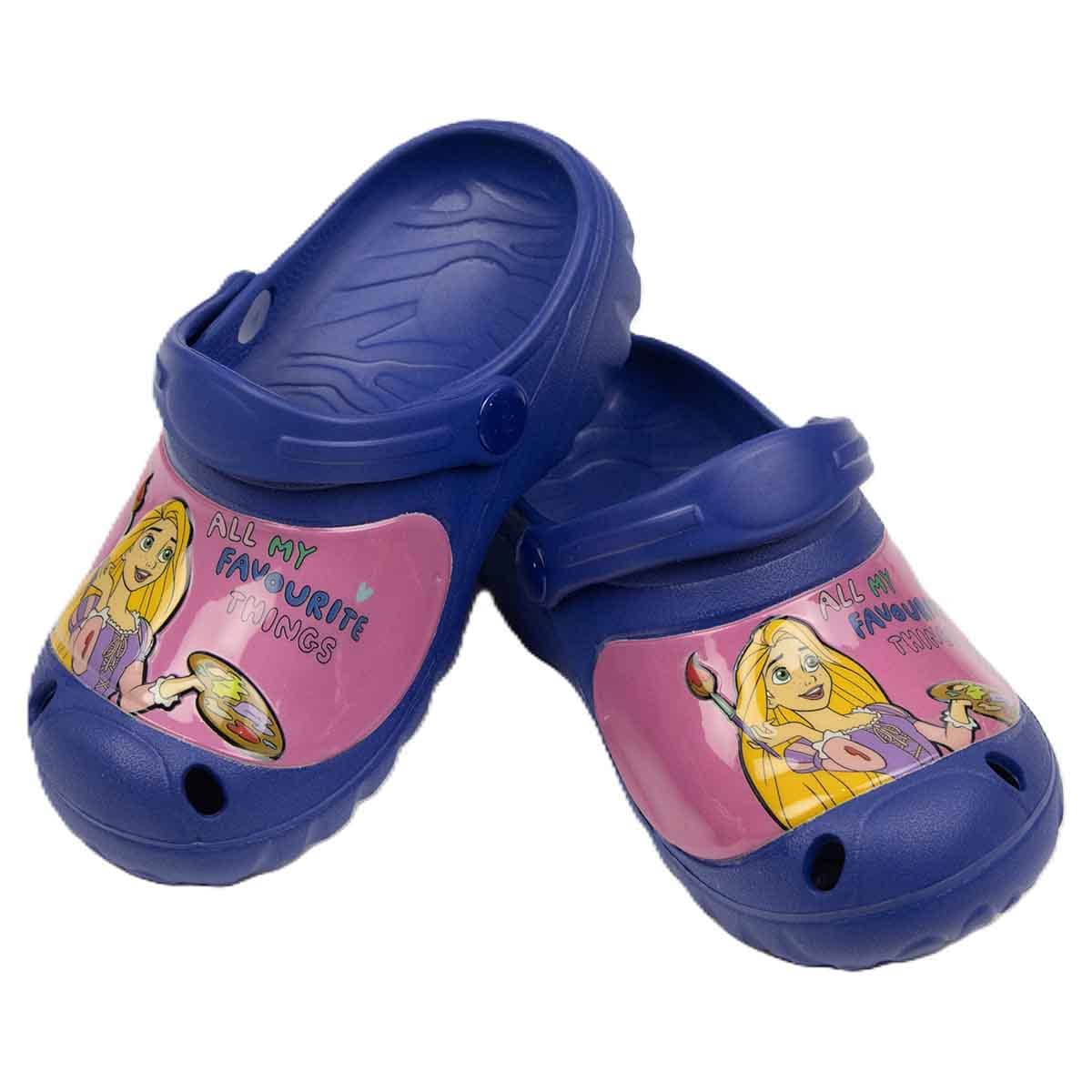 Mix Princess 33-34 EU Indigo Lightweight & Comfortable Slip-On Sandals Kids Klogs Girls
