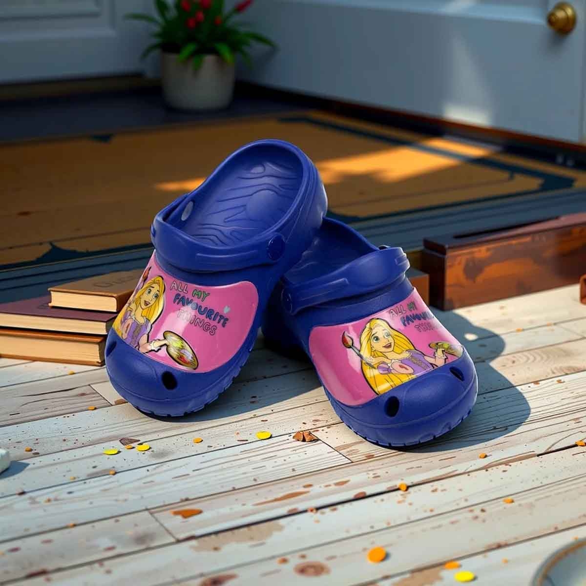 Mix Princess EU Indigo Lightweight & Comfortable Slip-On Sandals Kids Klogs Girls