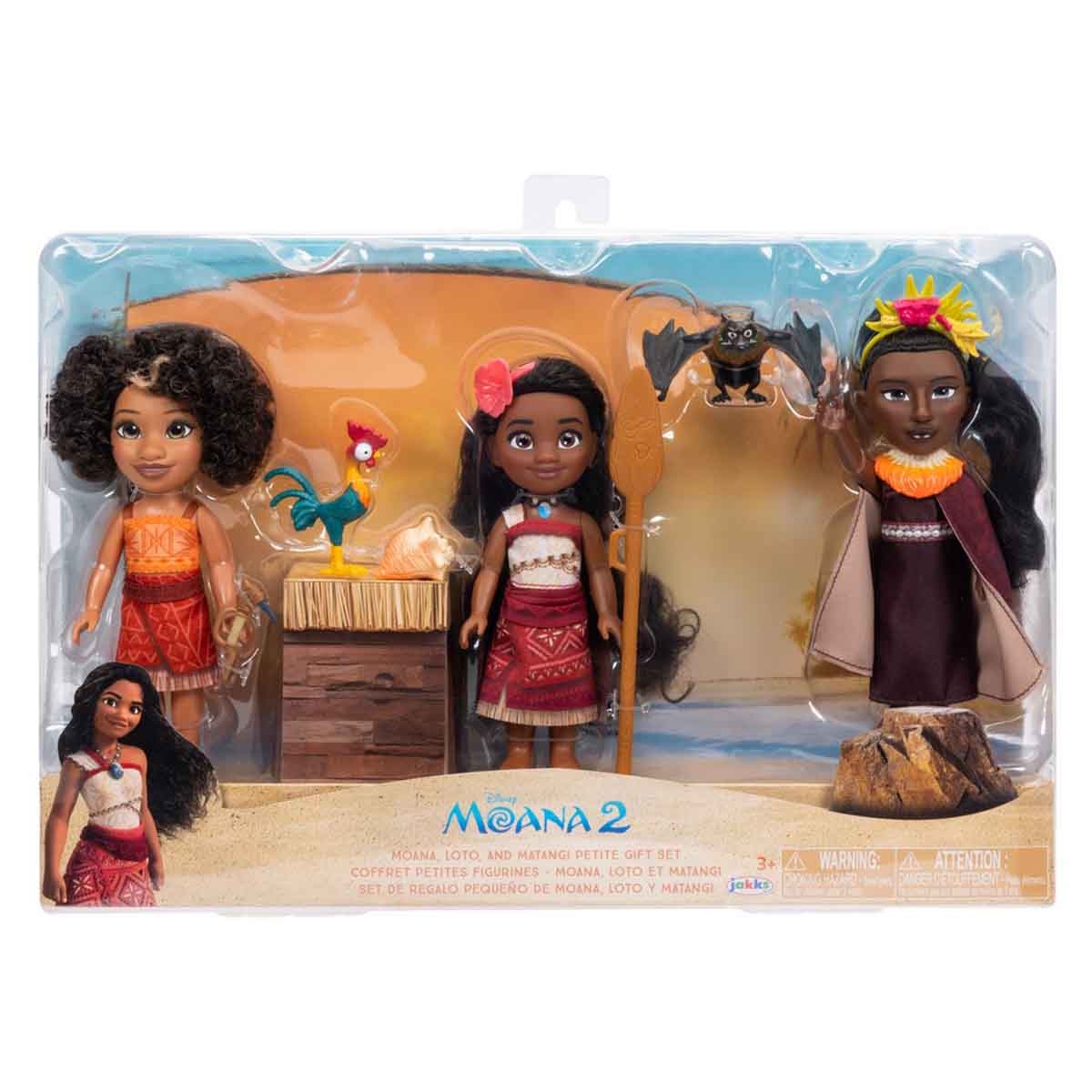 ديزني موانا 2 ومجموعة أصدقاء دمى صغيرة 6 إنش للبنات، عمر 3-4 سنوات
