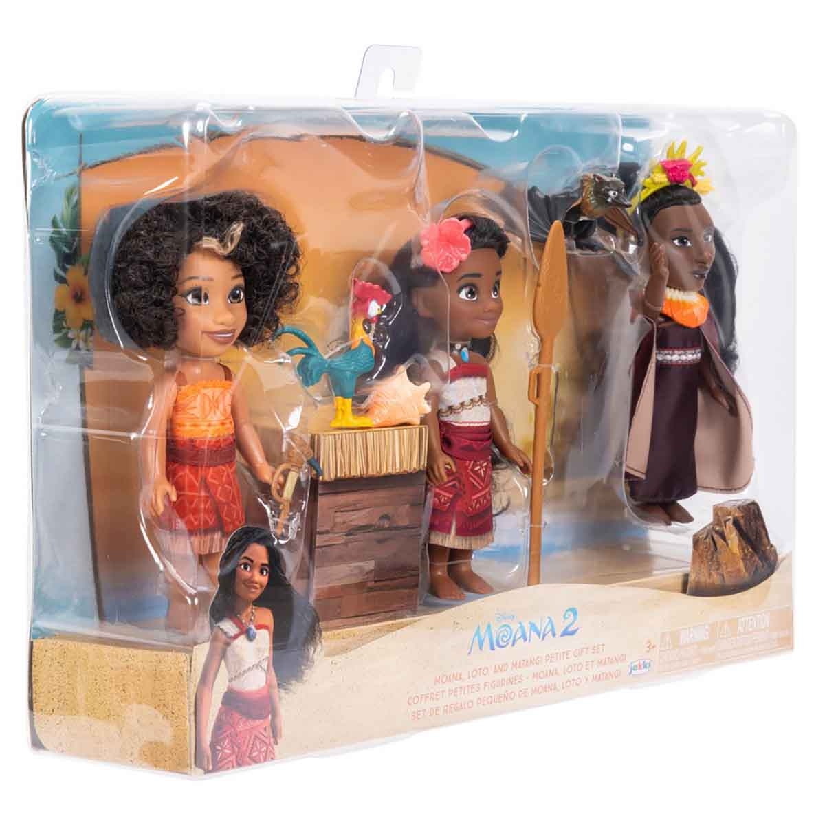 ديزني موانا 2 ومجموعة أصدقاء دمى صغيرة 6 إنش للبنات، عمر 3-4 سنوات