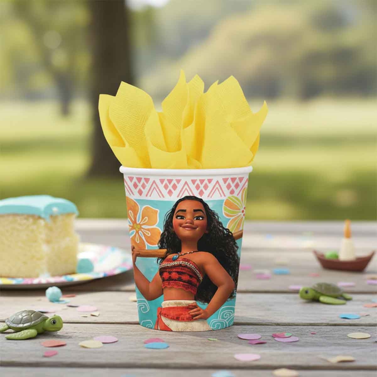 Moana 8-Piece 9oz Paper Cup Set