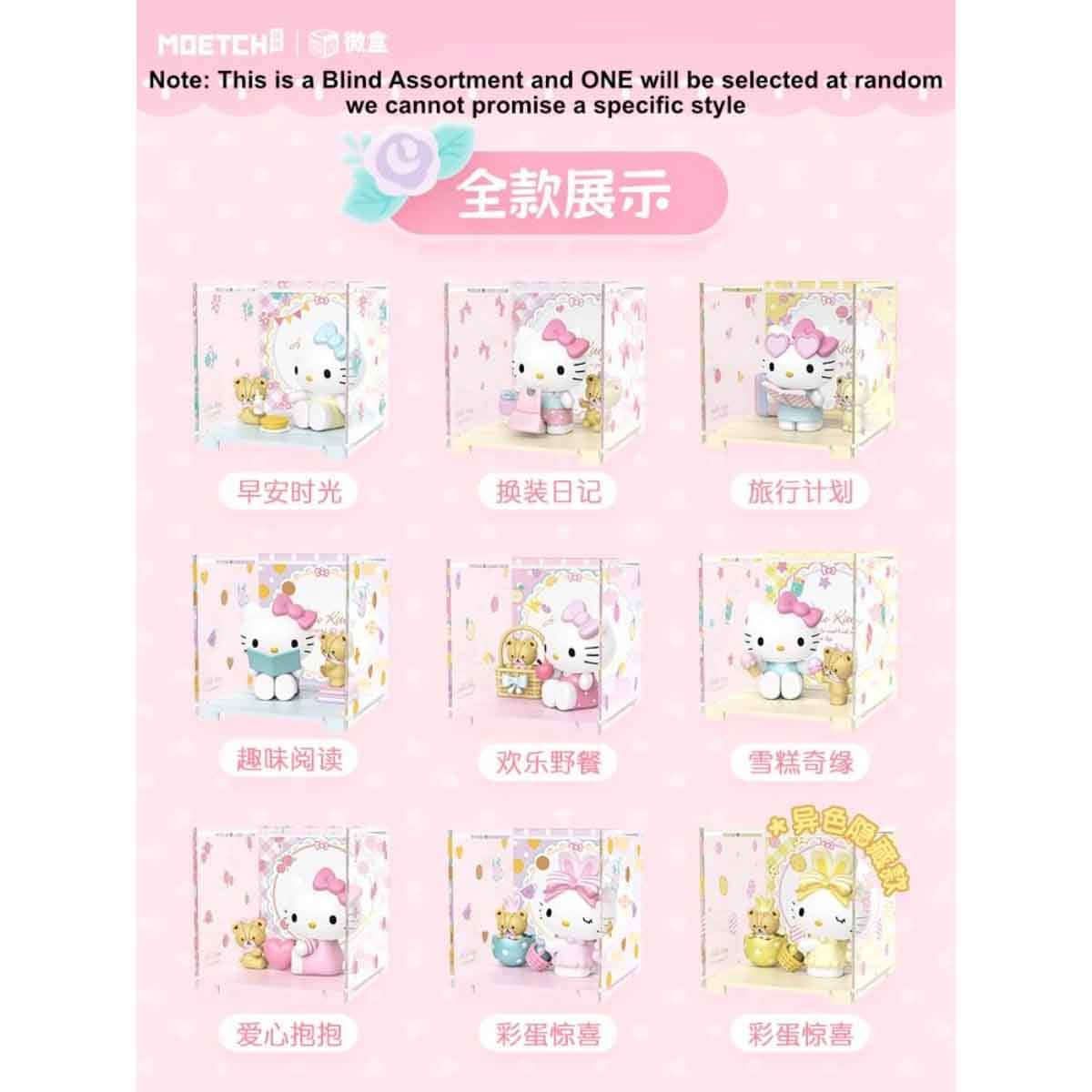 Moetch Bean Hello Kitty Sweetheart Playmate Series Mini Blind Box Girls, 5-7 Years