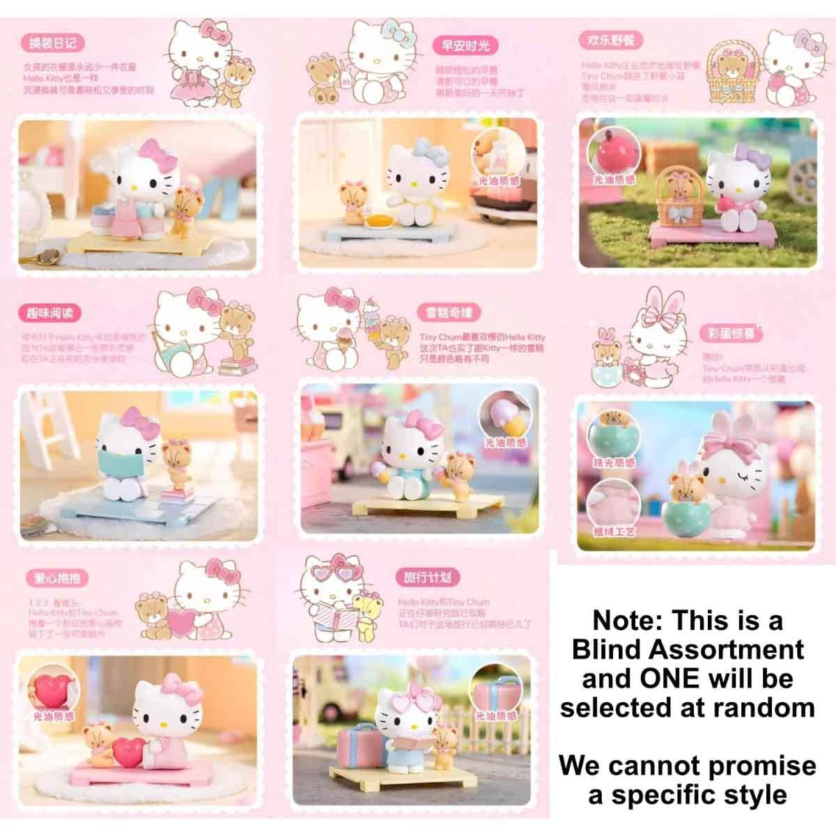 Moetch Bean Hello Kitty Sweetheart Playmate Series Mini Blind Box Girls, 5-7 Years