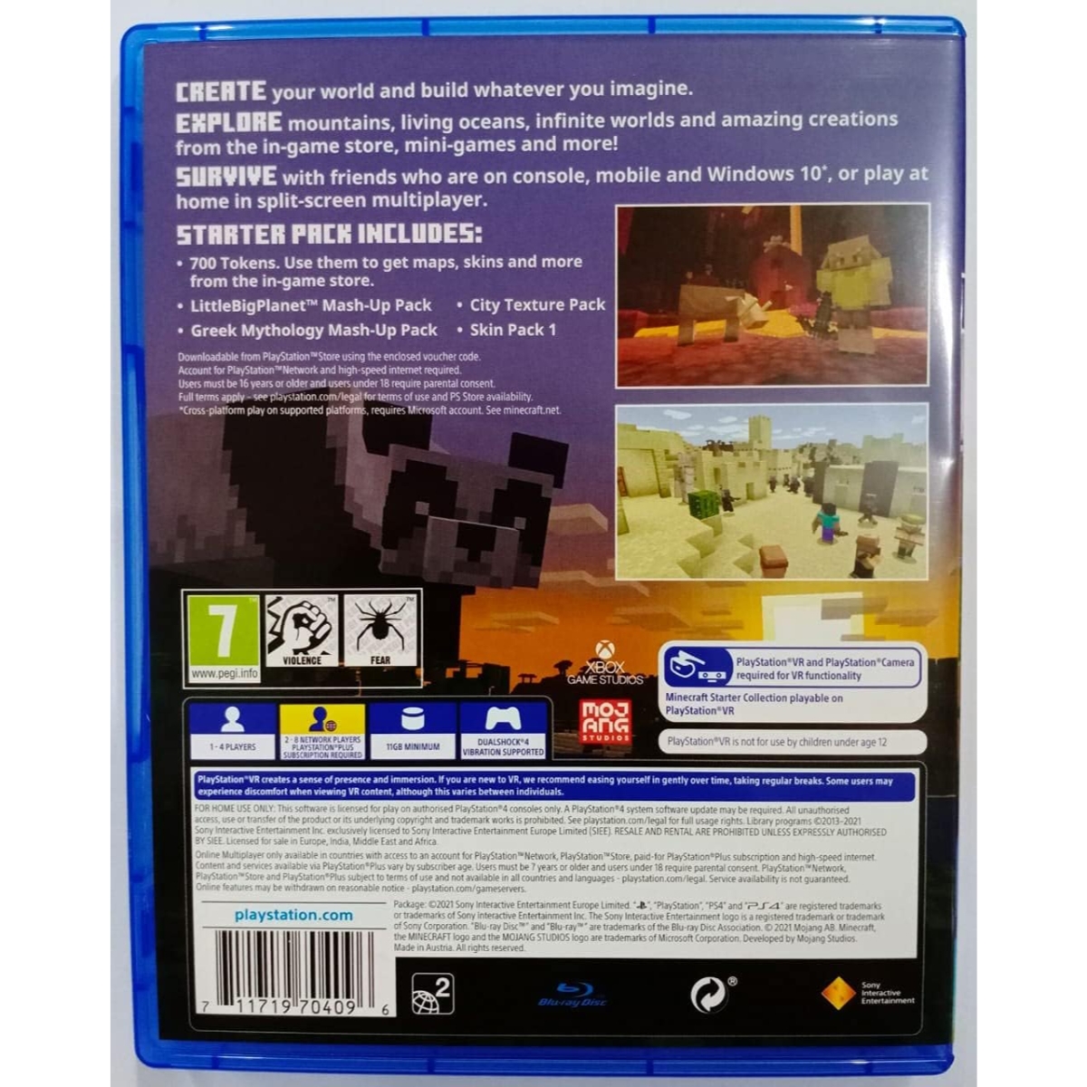 Mojang Minecraft (International Version) Video Game for PlayStation 4