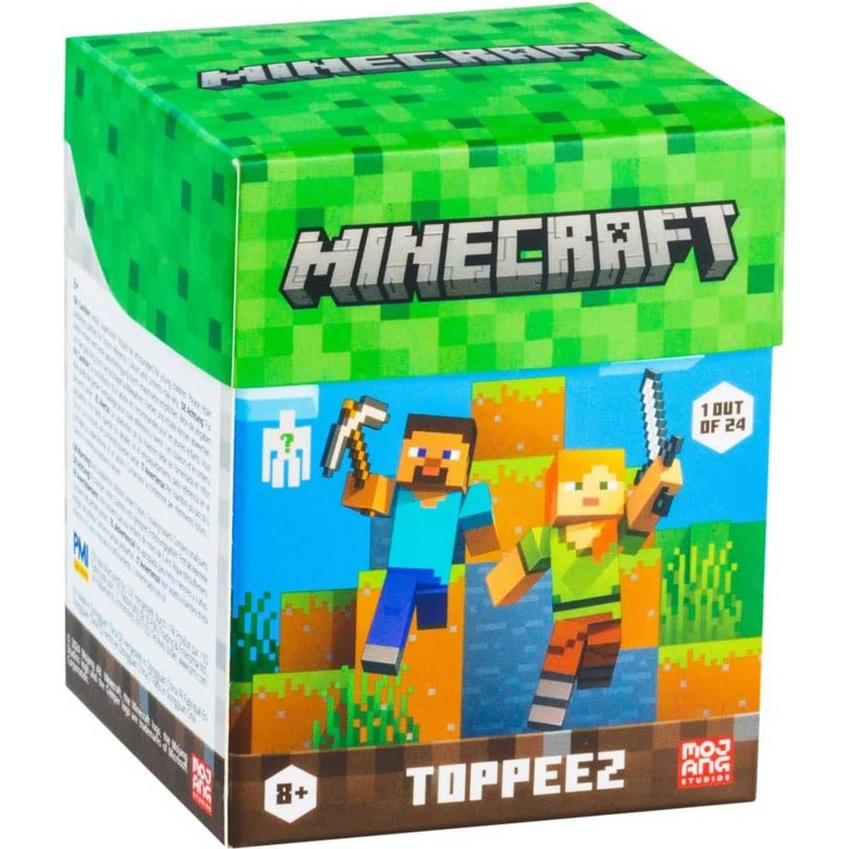 موجانج ستوديوز ماينكرافت مجسمات Toppeez ثلاثية الأبعاد متنوعة للجنسين، من 8 إلى 10 سنوات